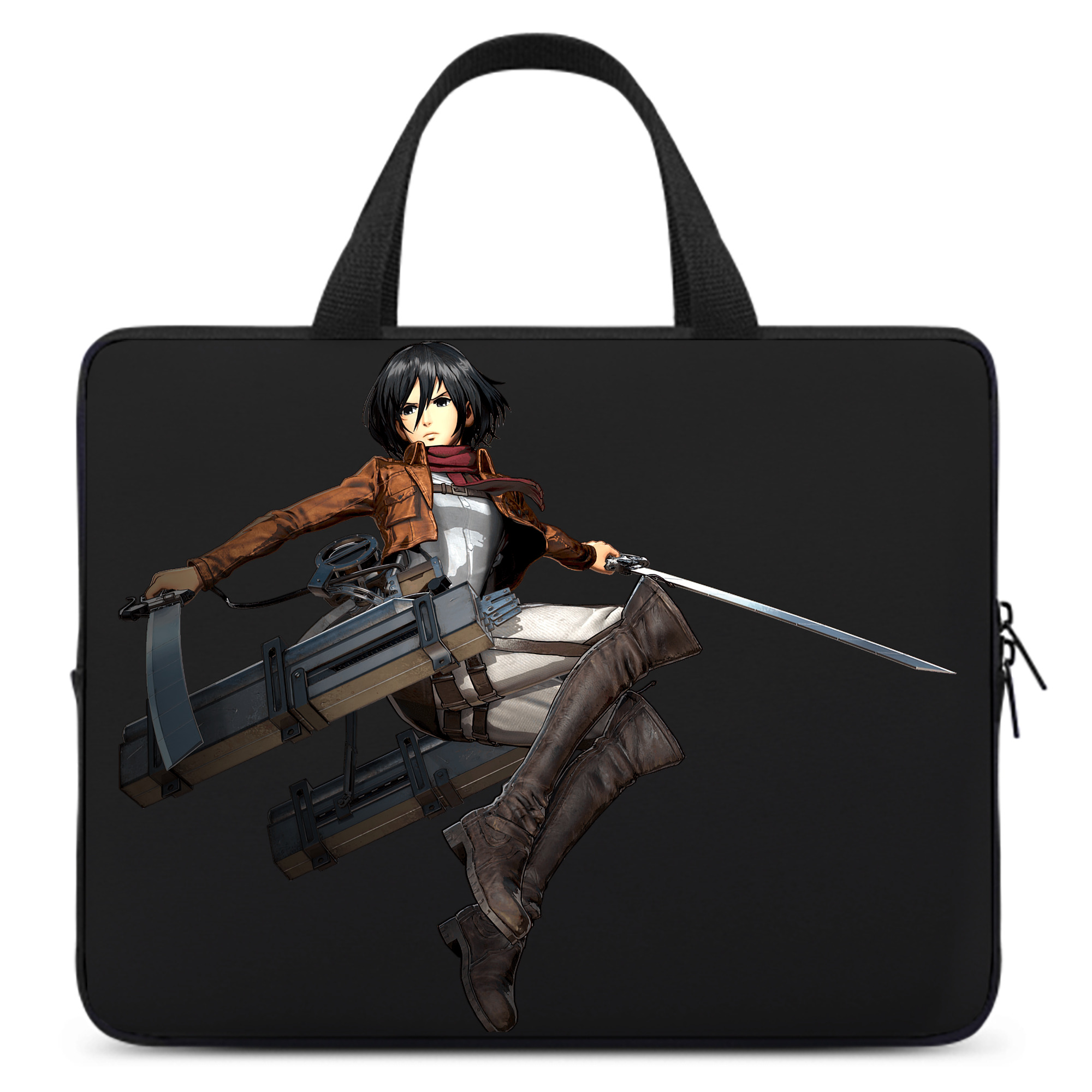 （画像用） 進撃の巨人 ミカサ·アッカーマン Attack on Titan Mikasa Ackerman 手提げノートパソコンバッグ