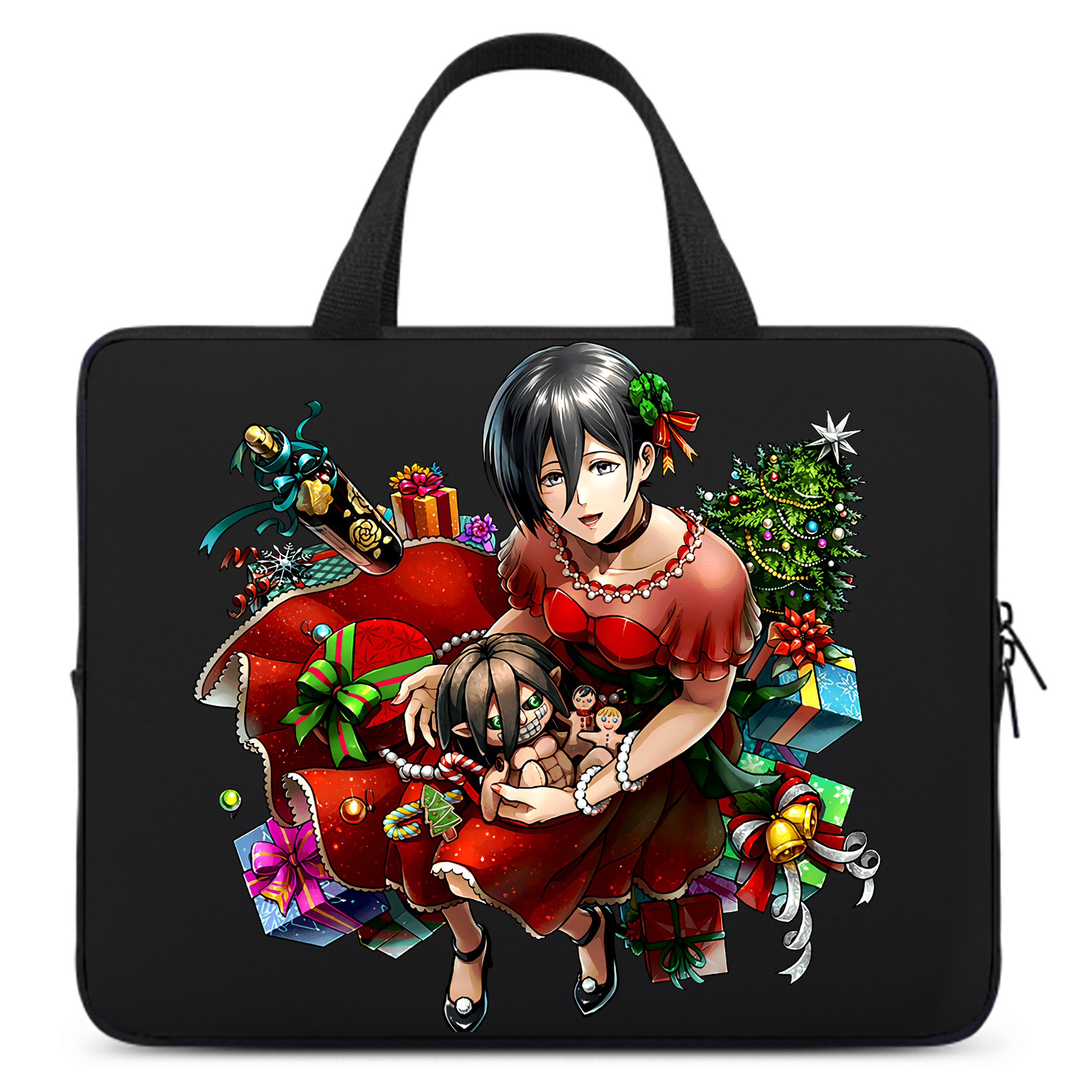 （画像用） 進撃の巨人 ミカサ·アッカーマン Attack on Titan Mikasa Ackerman 手提げノートパソコンバッグ
