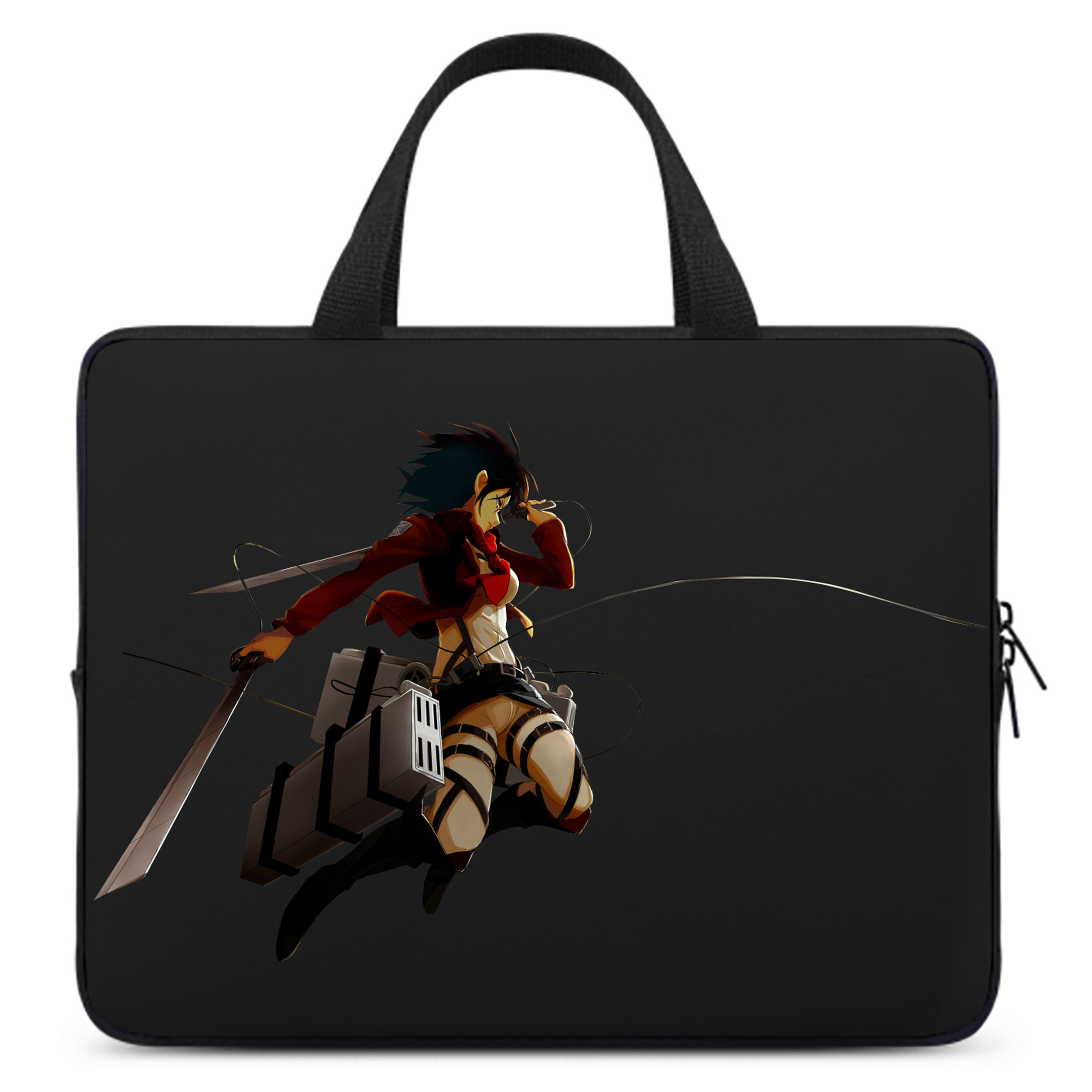 （画像用） 進撃の巨人 ミカサ·アッカーマン Attack on Titan Mikasa Ackerman 手提げノートパソコンバッグ