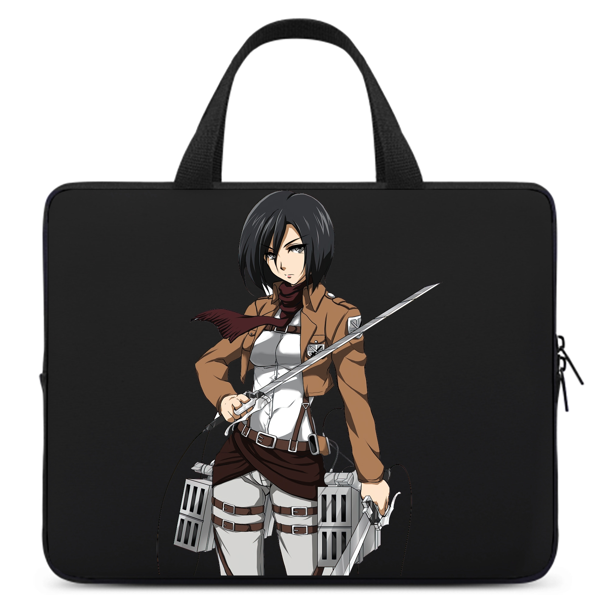 （画像用） 進撃の巨人 ミカサ·アッカーマン Attack on Titan Mikasa Ackerman 手提げノートパソコンバッグ