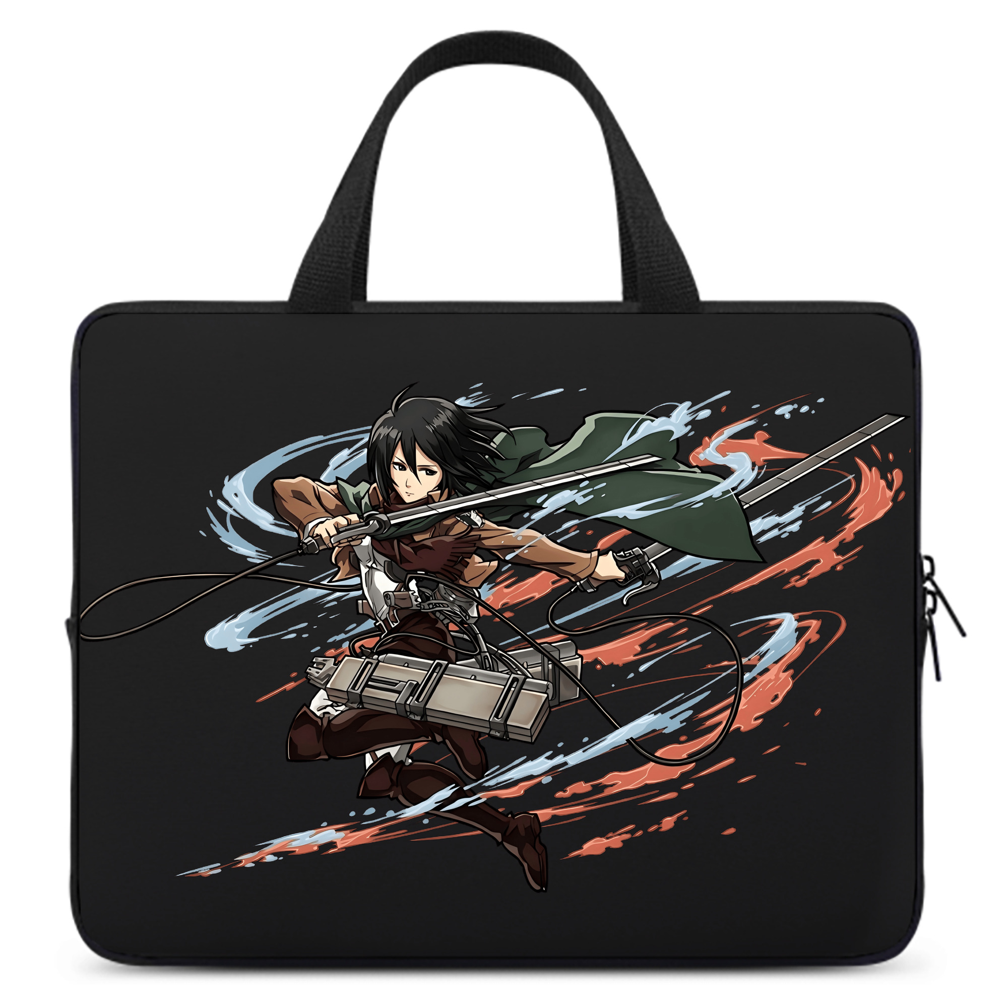 （画像用） 進撃の巨人 ミカサ·アッカーマン Attack on Titan Mikasa Ackerman 手提げノートパソコンバッグ