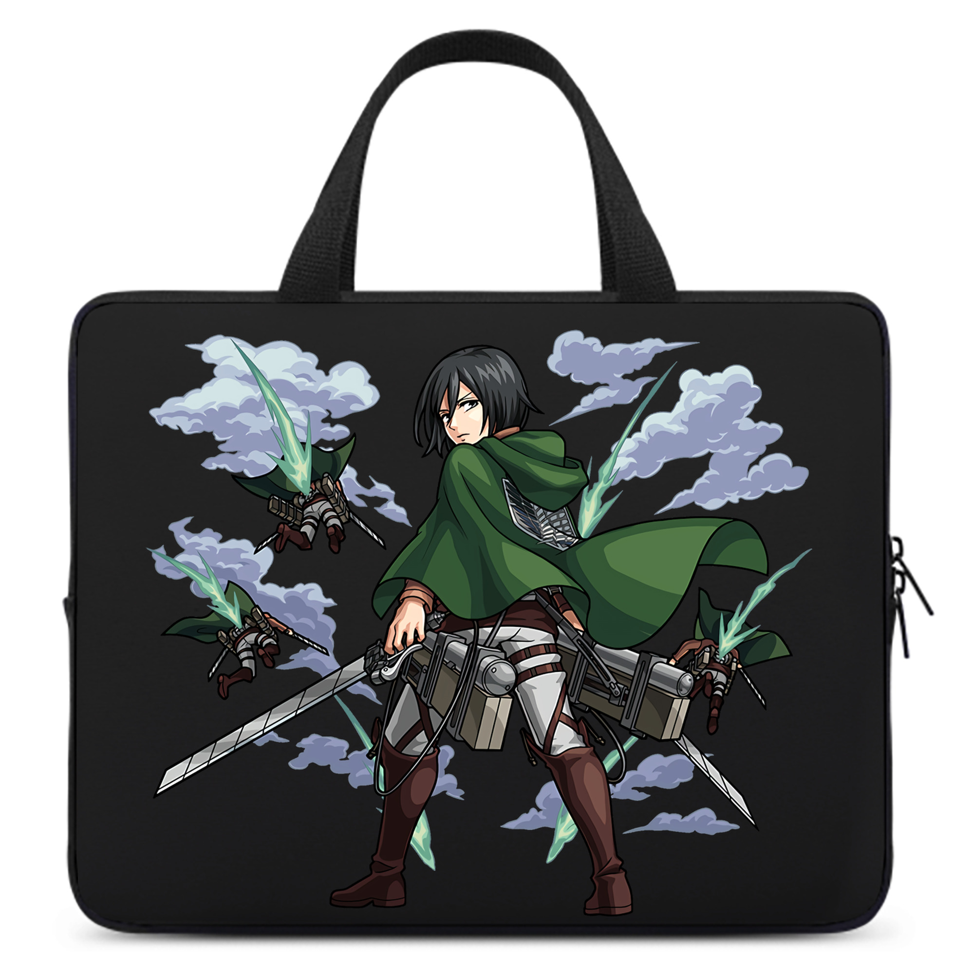 （画像用） 進撃の巨人 ミカサ·アッカーマン Attack on Titan Mikasa Ackerman 手提げノートパソコンバッグ