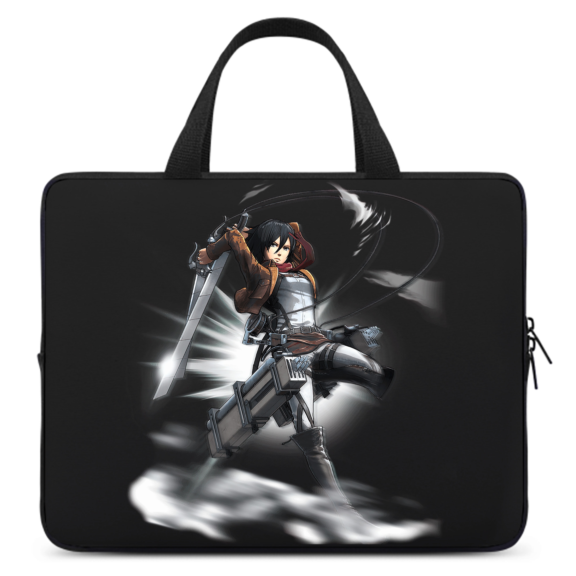 （画像用） 進撃の巨人 ミカサ·アッカーマン Attack on Titan Mikasa Ackerman 手提げノートパソコンバッグ