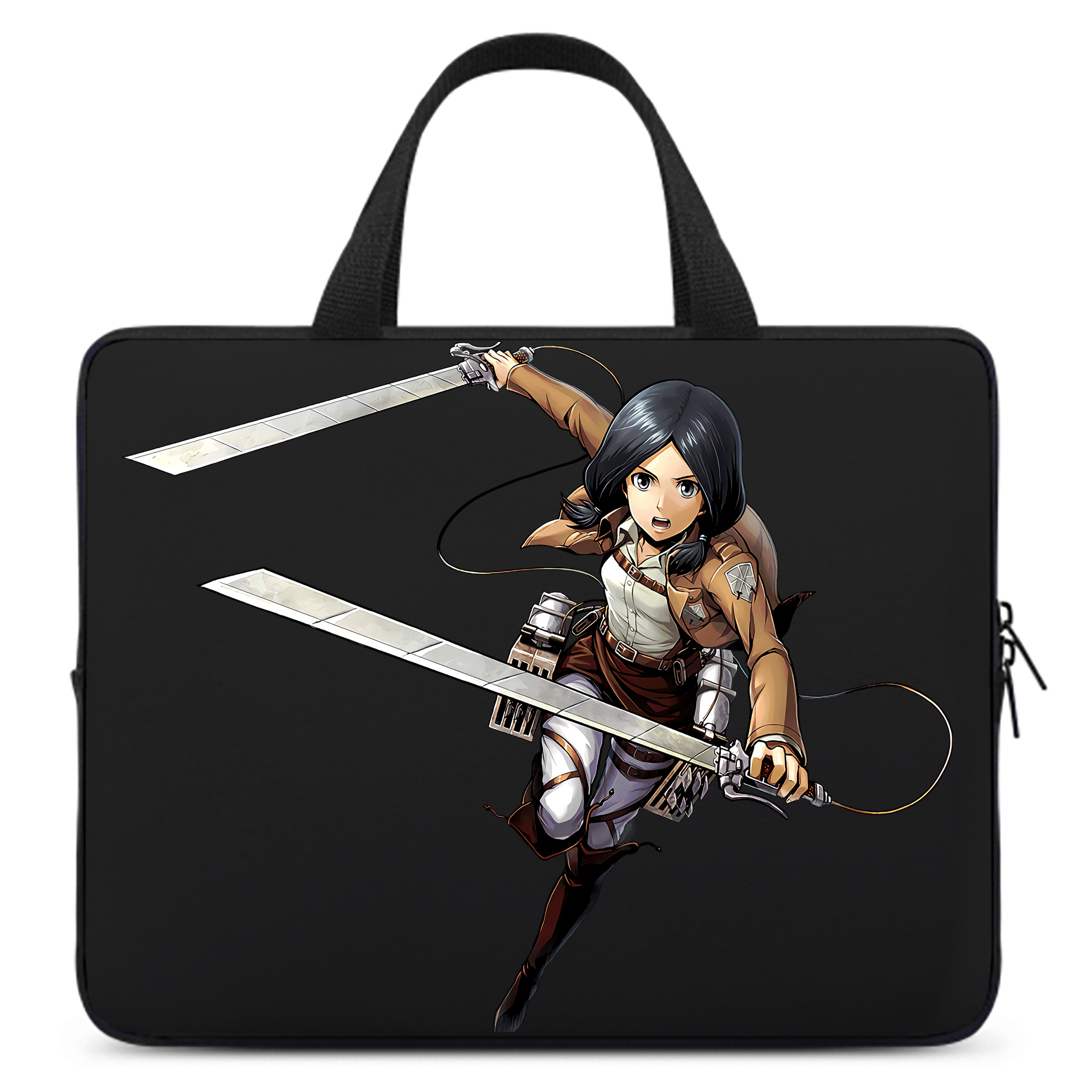 （画像用） 進撃の巨人 ミカサ·アッカーマン Attack on Titan Mikasa Ackerman 手提げノートパソコンバッグ