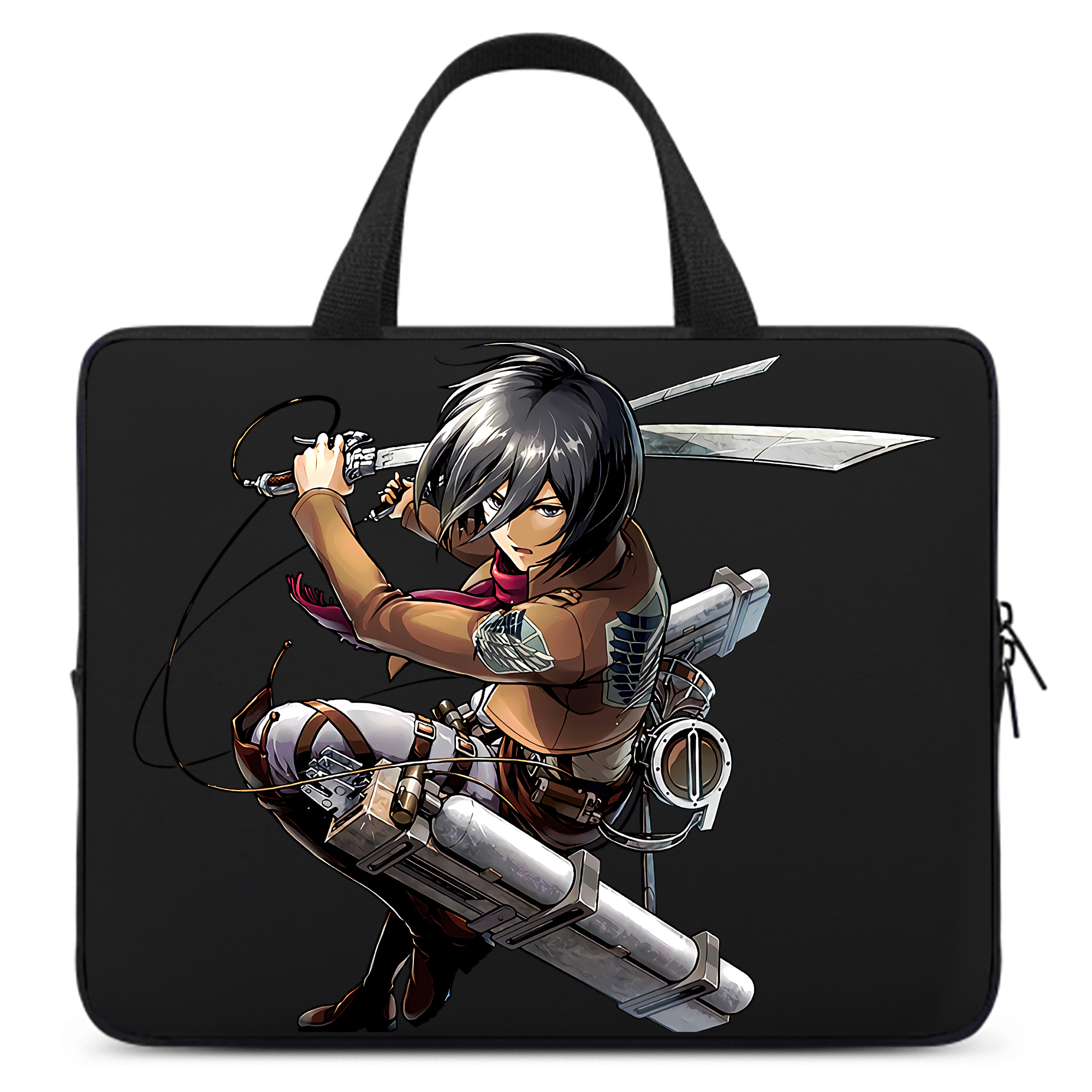 （画像用） 進撃の巨人 ミカサ·アッカーマン Attack on Titan Mikasa Ackerman 手提げノートパソコンバッグ
