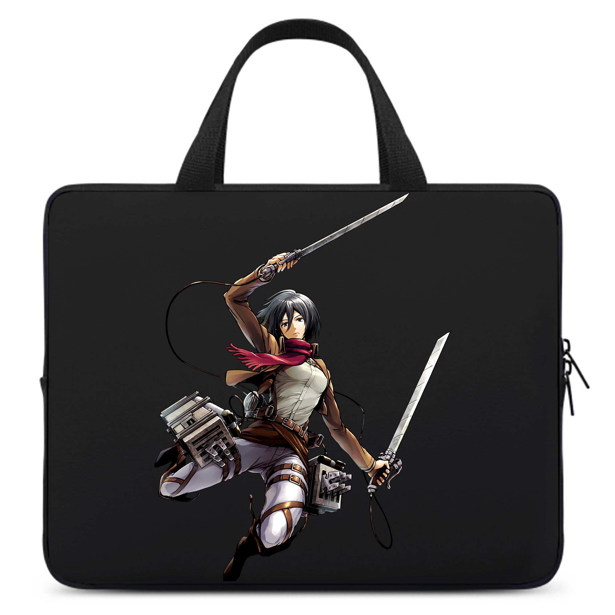 （画像用） 進撃の巨人 ミカサ·アッカーマン Attack on Titan Mikasa Ackerman 手提げノートパソコンバッグ