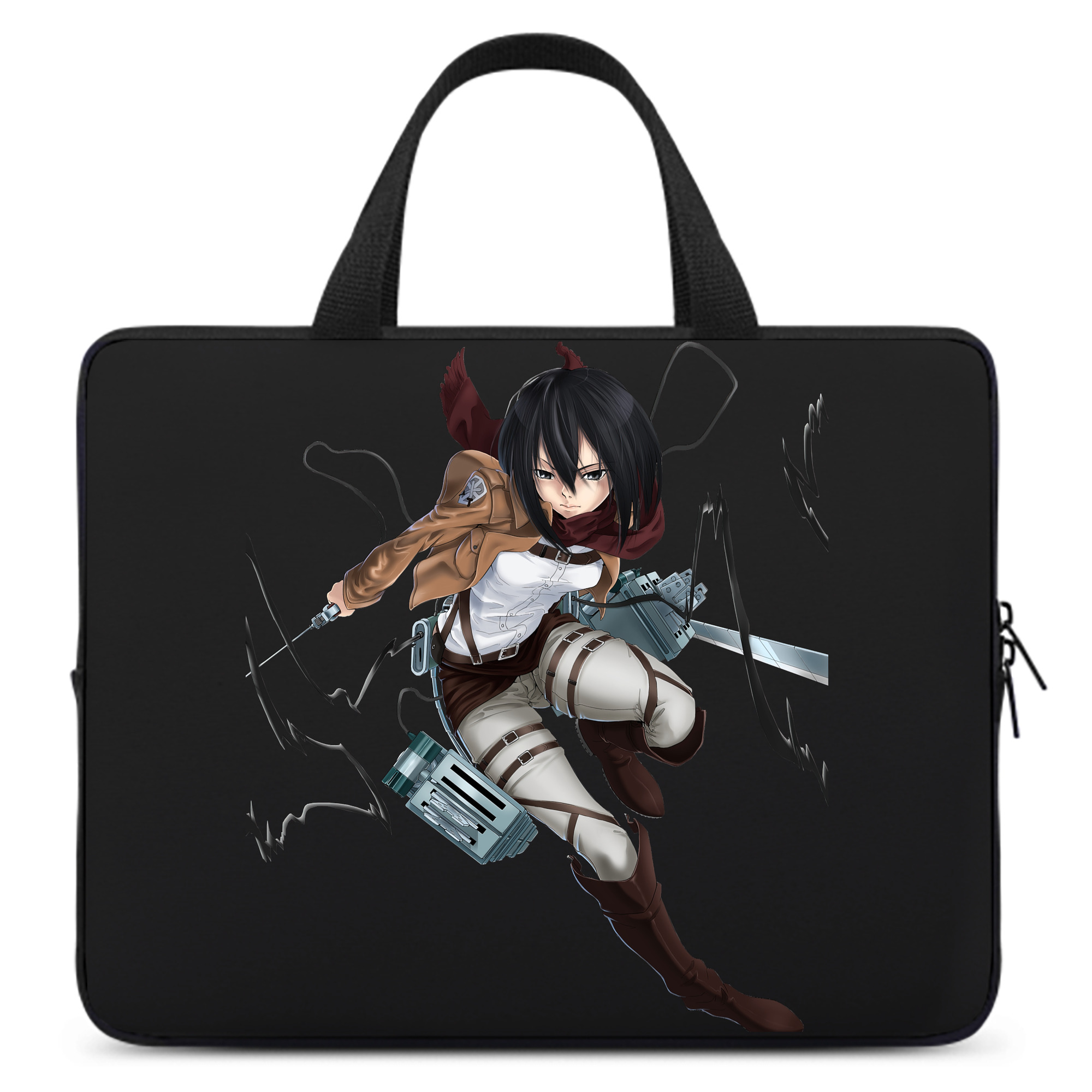 （画像用） 進撃の巨人 ミカサ·アッカーマン Attack on Titan Mikasa Ackerman 手提げノートパソコンバッグ