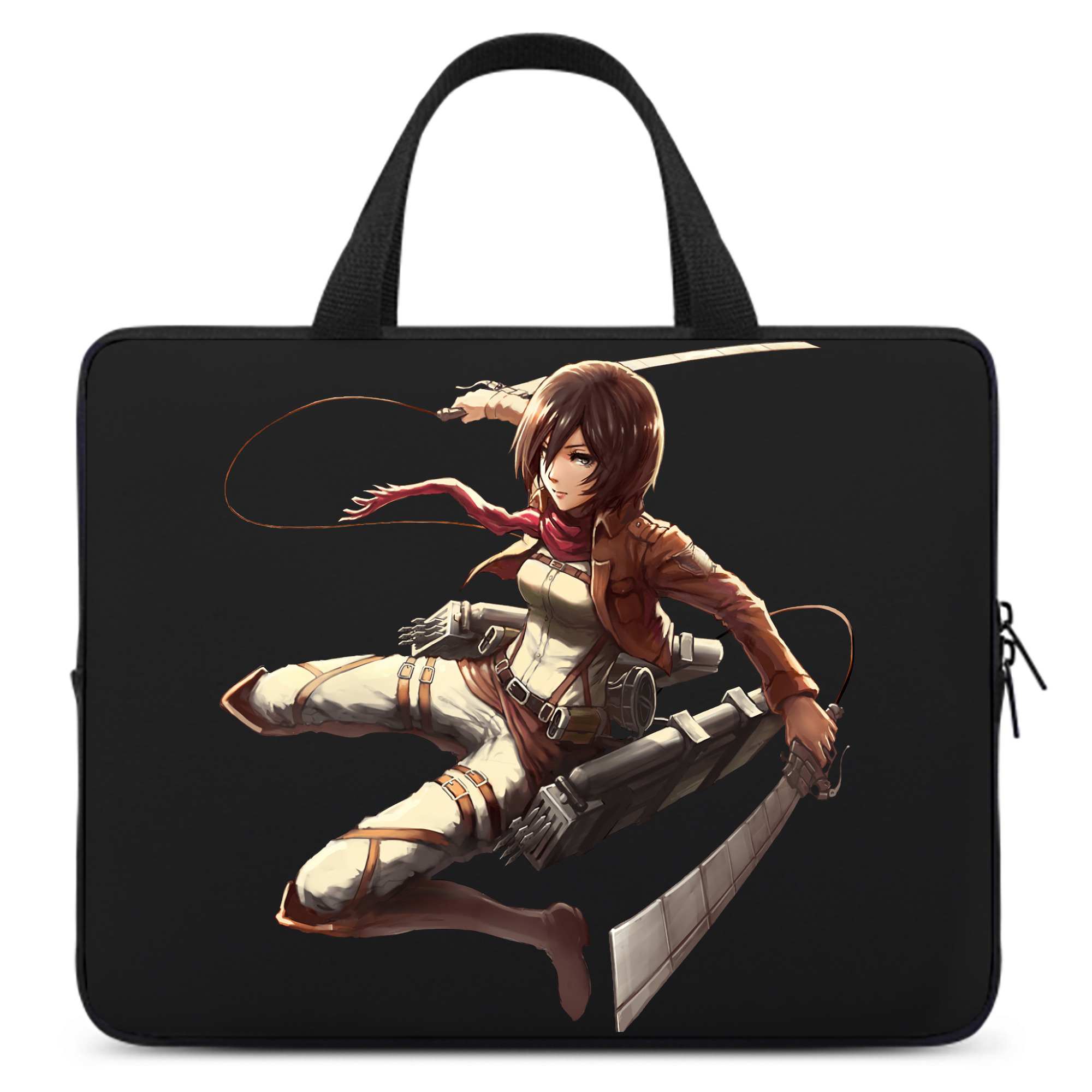 （画像用） 進撃の巨人 ミカサ·アッカーマン Attack on Titan Mikasa Ackerman 手提げノートパソコンバッグ