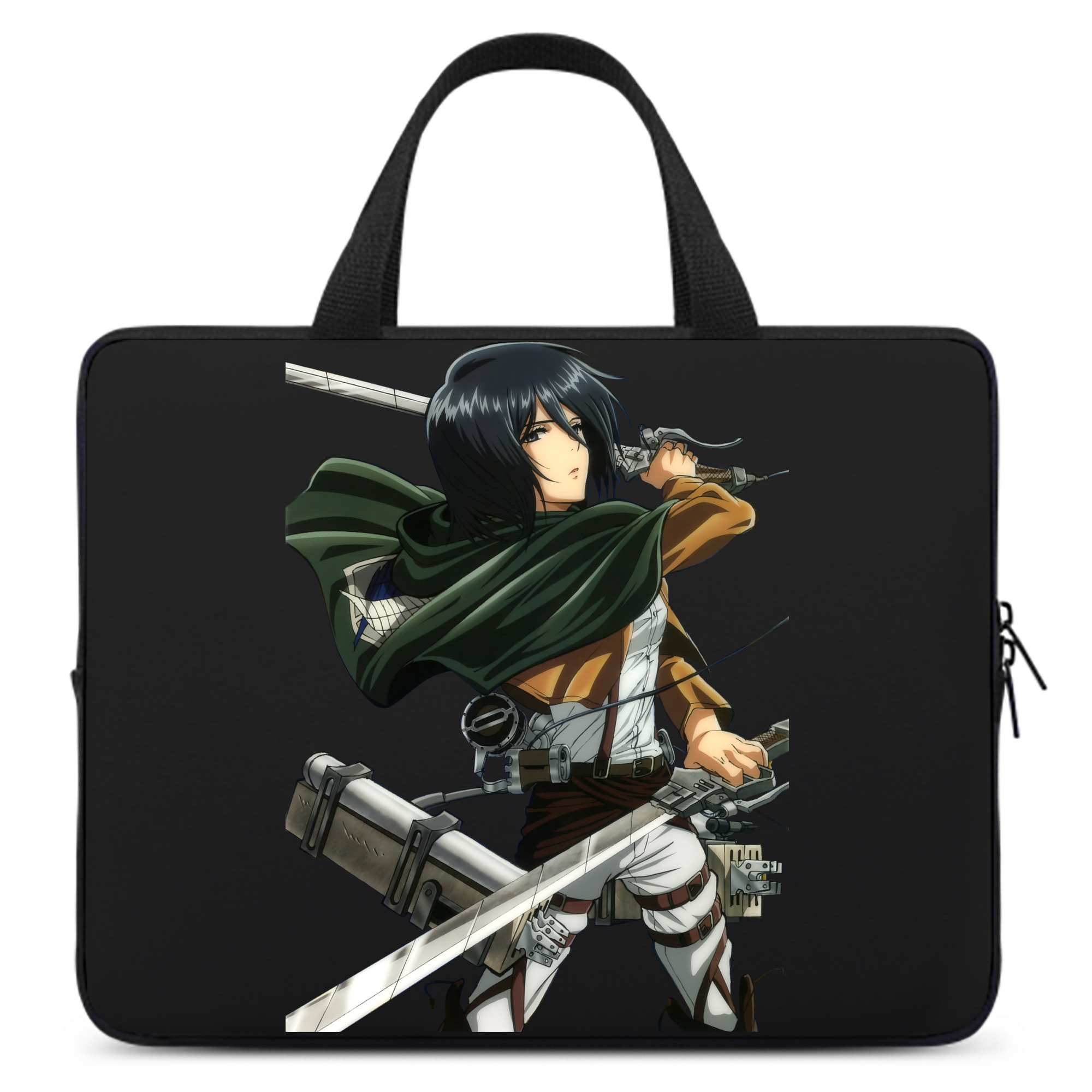 （画像用） 進撃の巨人 ミカサ·アッカーマン Attack on Titan Mikasa Ackerman 手提げノートパソコンバッグ