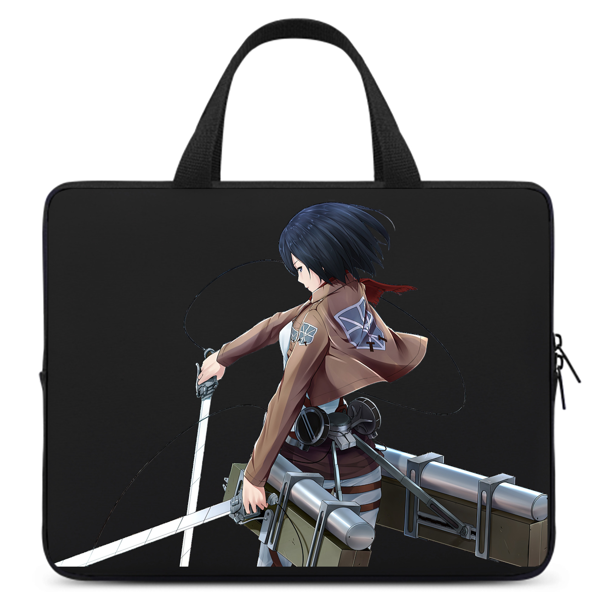（画像用） 進撃の巨人 ミカサ·アッカーマン Attack on Titan Mikasa Ackerman 手提げノートパソコンバッグ
