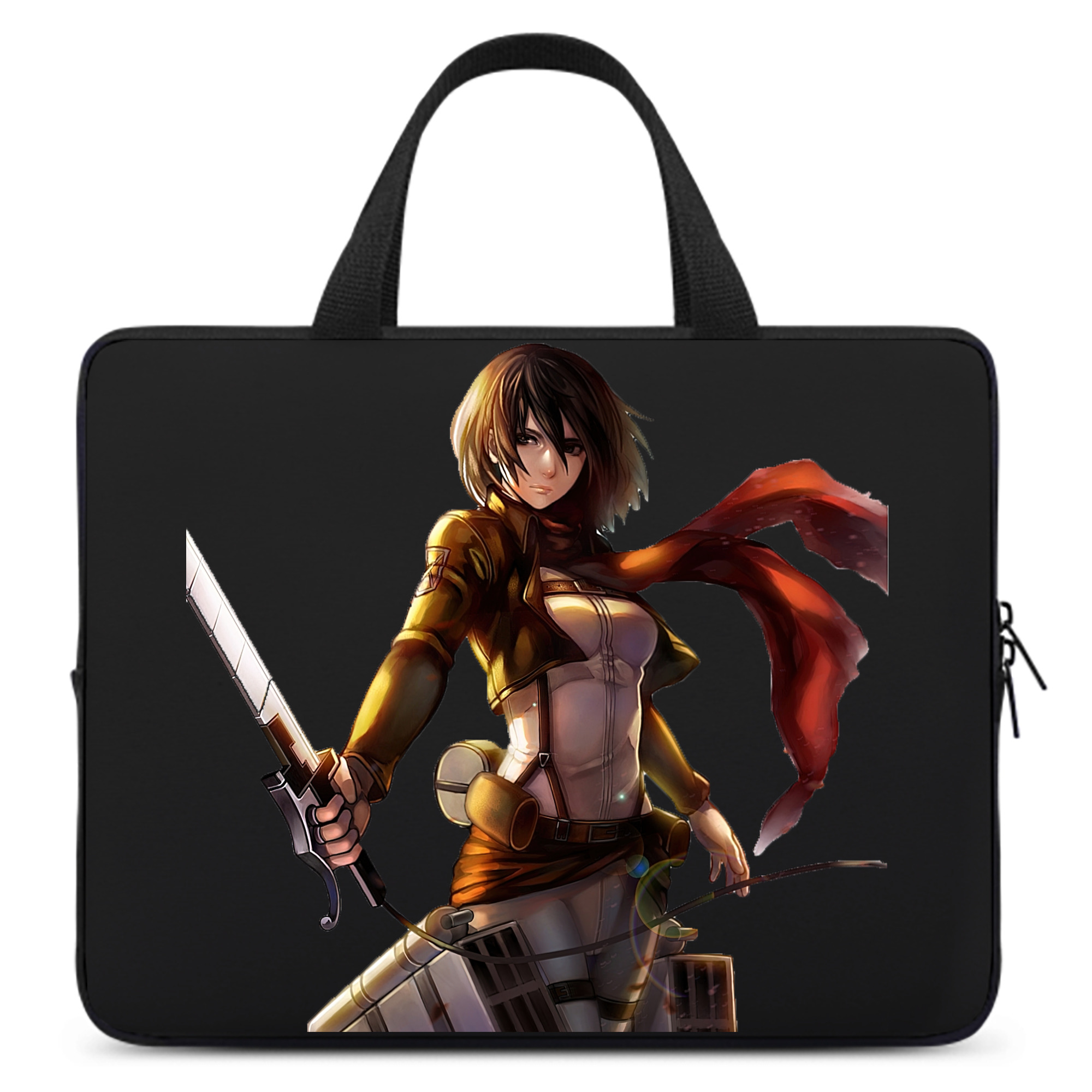 （画像用） 進撃の巨人 ミカサ·アッカーマン Attack on Titan Mikasa Ackerman 手提げノートパソコンバッグ