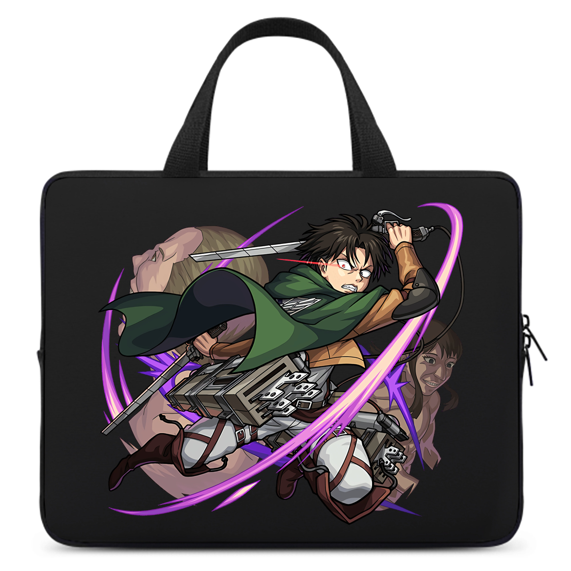 （画像用） 進撃の巨人 リヴァイ·アッカーマン Attack on Titan Levi Ackerman 手提げノートパソコンバッグ
