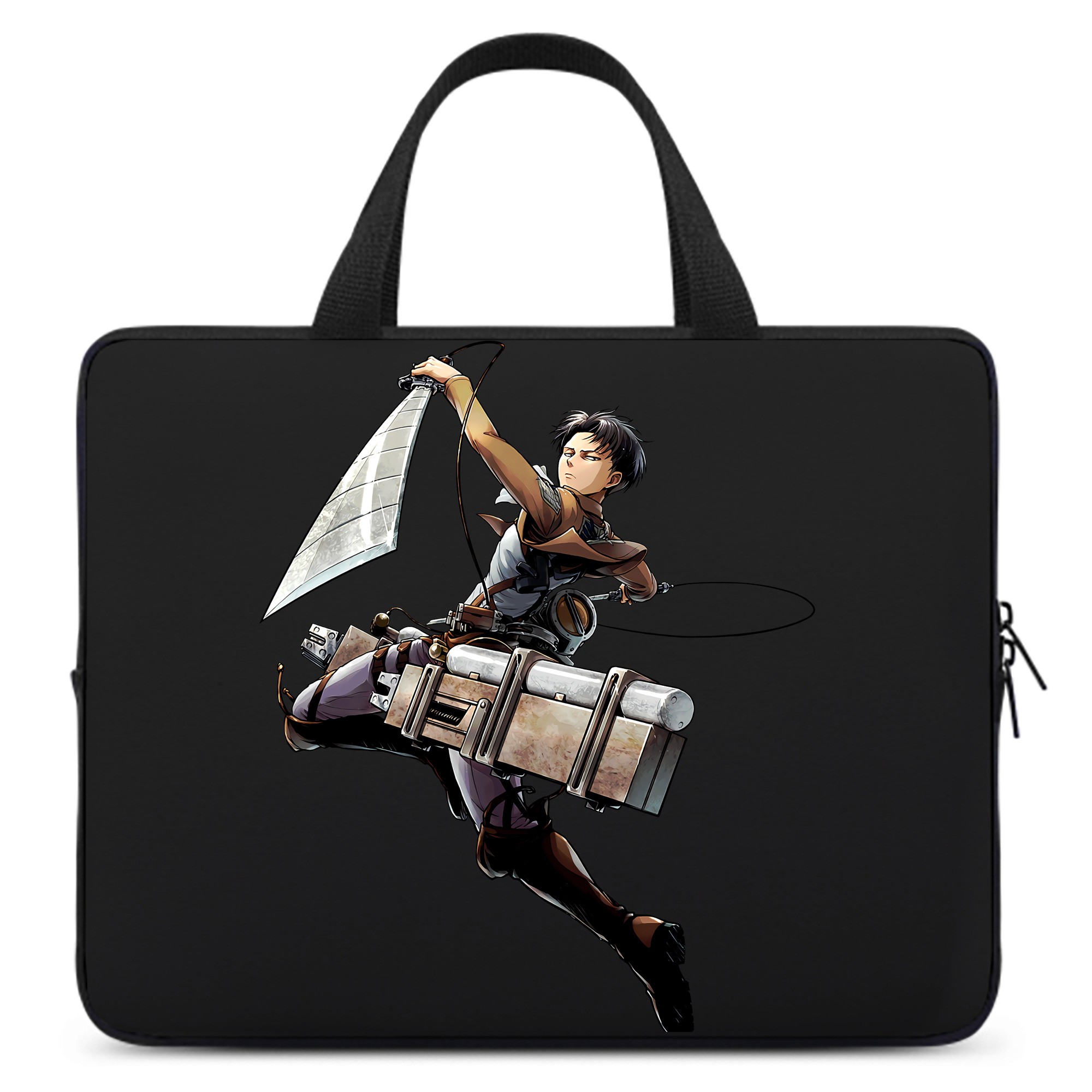 （画像用） 進撃の巨人 リヴァイ·アッカーマン Attack on Titan Levi Ackerman 手提げノートパソコンバッグ