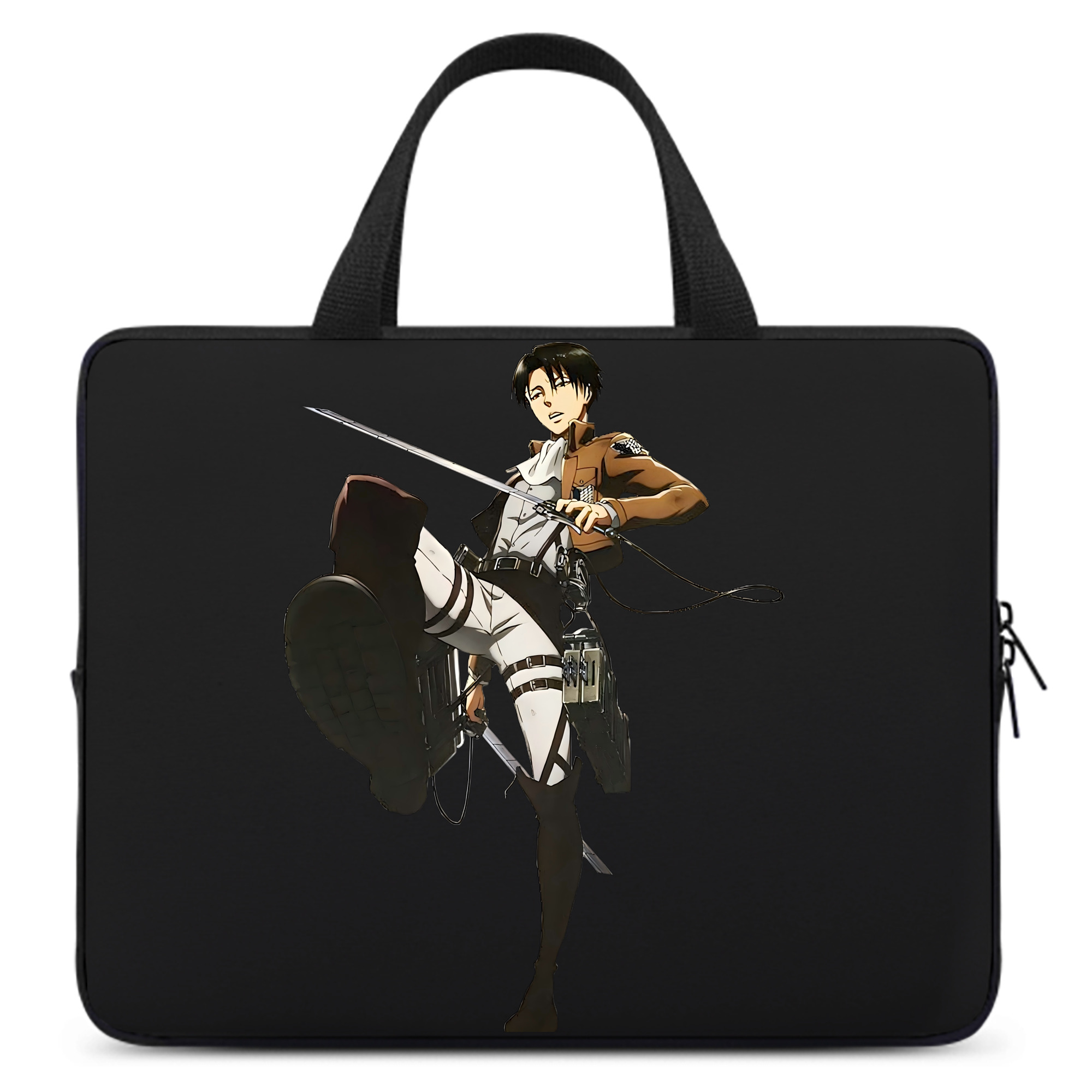 （画像用） 進撃の巨人 リヴァイ·アッカーマン Attack on Titan Levi Ackerman 手提げノートパソコンバッグ