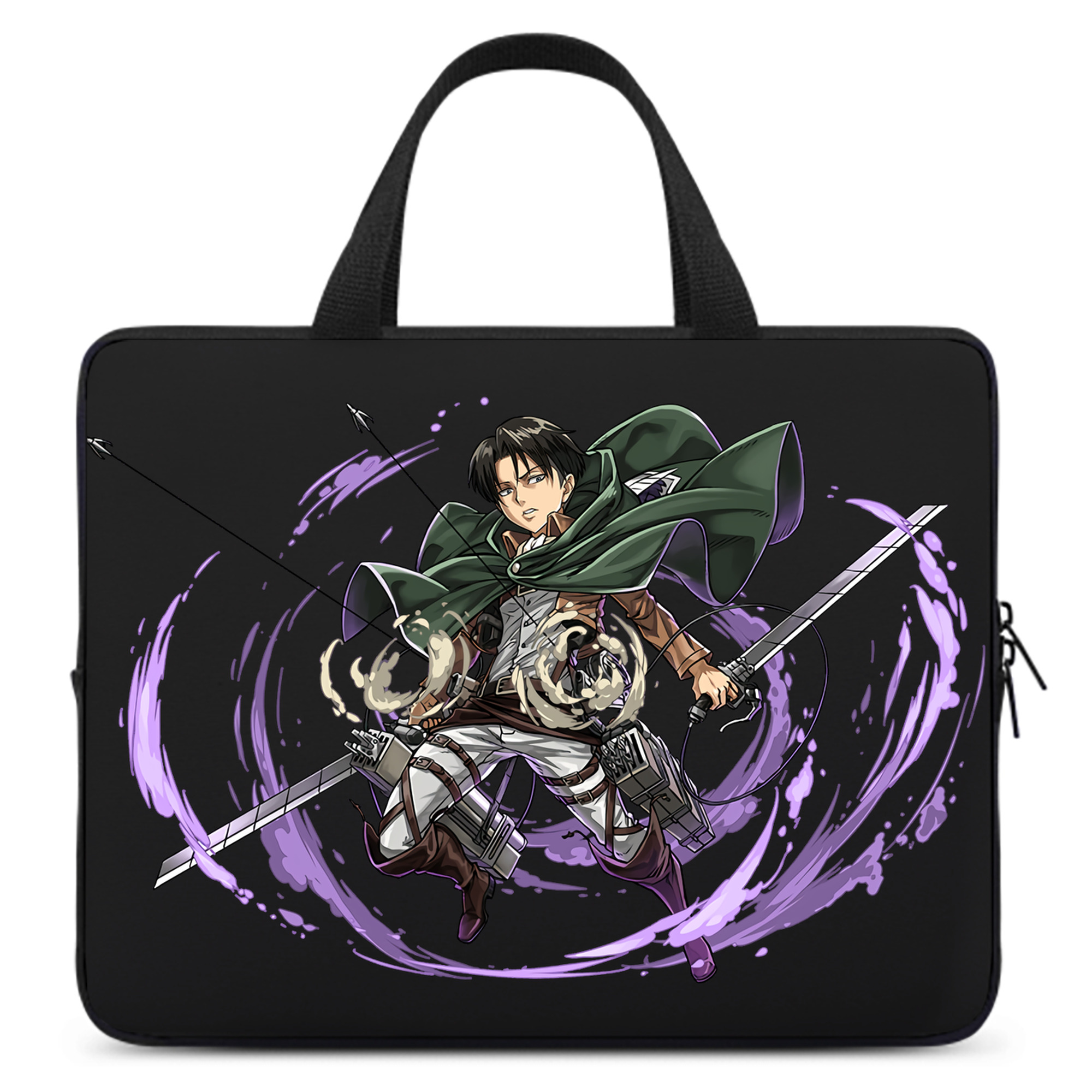 （画像用） 進撃の巨人 リヴァイ·アッカーマン Attack on Titan Levi Ackerman 手提げノートパソコンバッグ