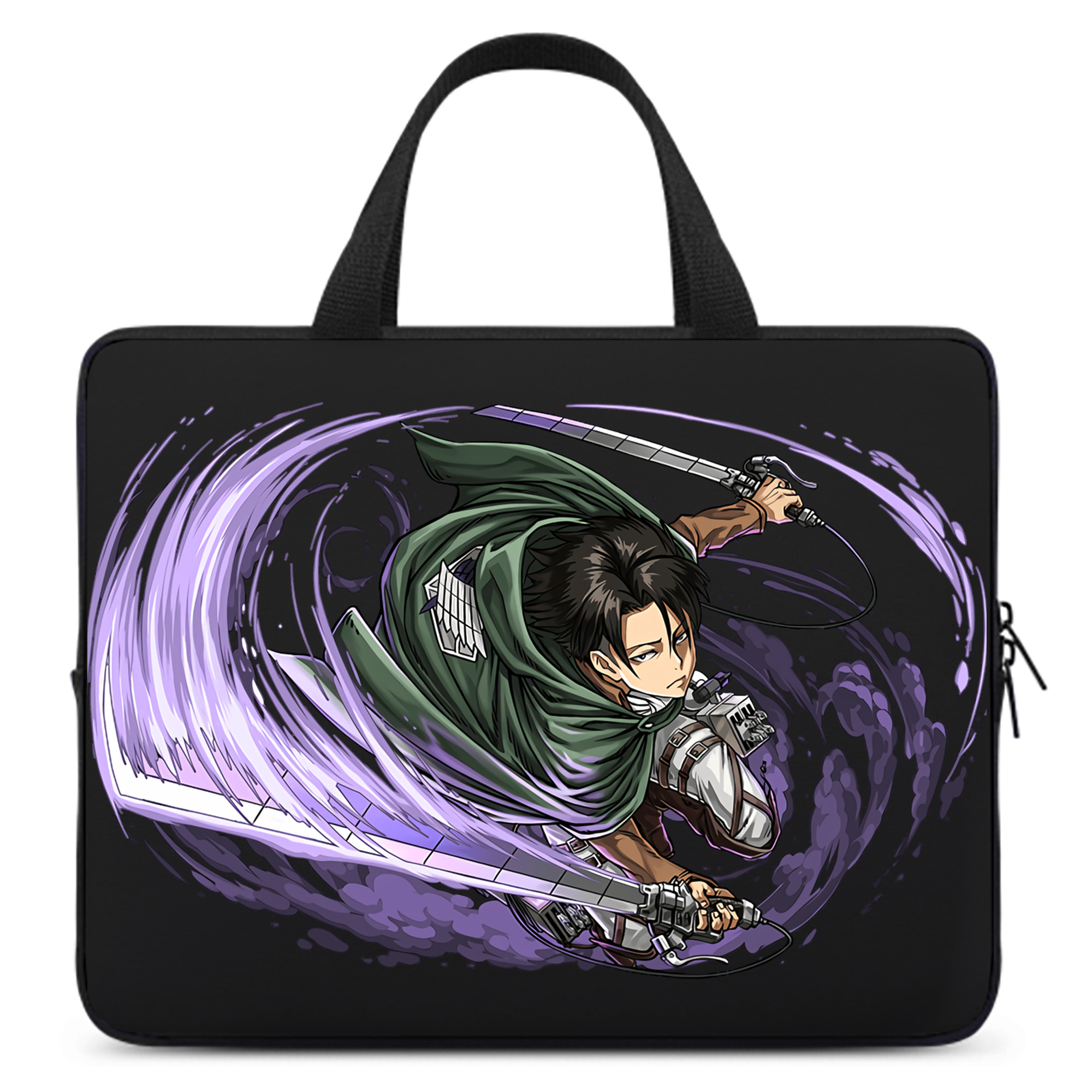 （画像用） 進撃の巨人 リヴァイ·アッカーマン Attack on Titan Levi Ackerman 手提げノートパソコンバッグ