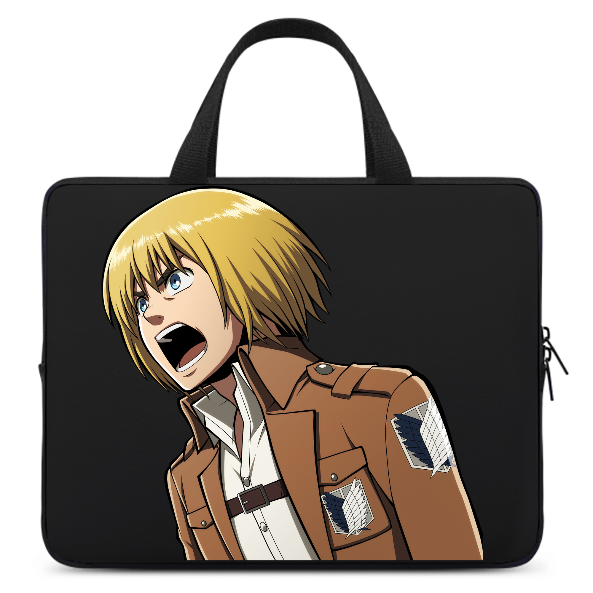 （画像用） 進撃の巨人 アルミン·アルレルト Attack on Titan Armin Arlert 手提げノートパソコンバッグ