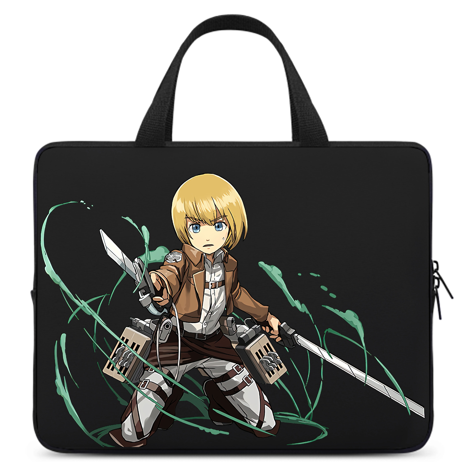 （画像用） 進撃の巨人 アルミン·アルレルト Attack on Titan Armin Arlert 手提げノートパソコンバッグ