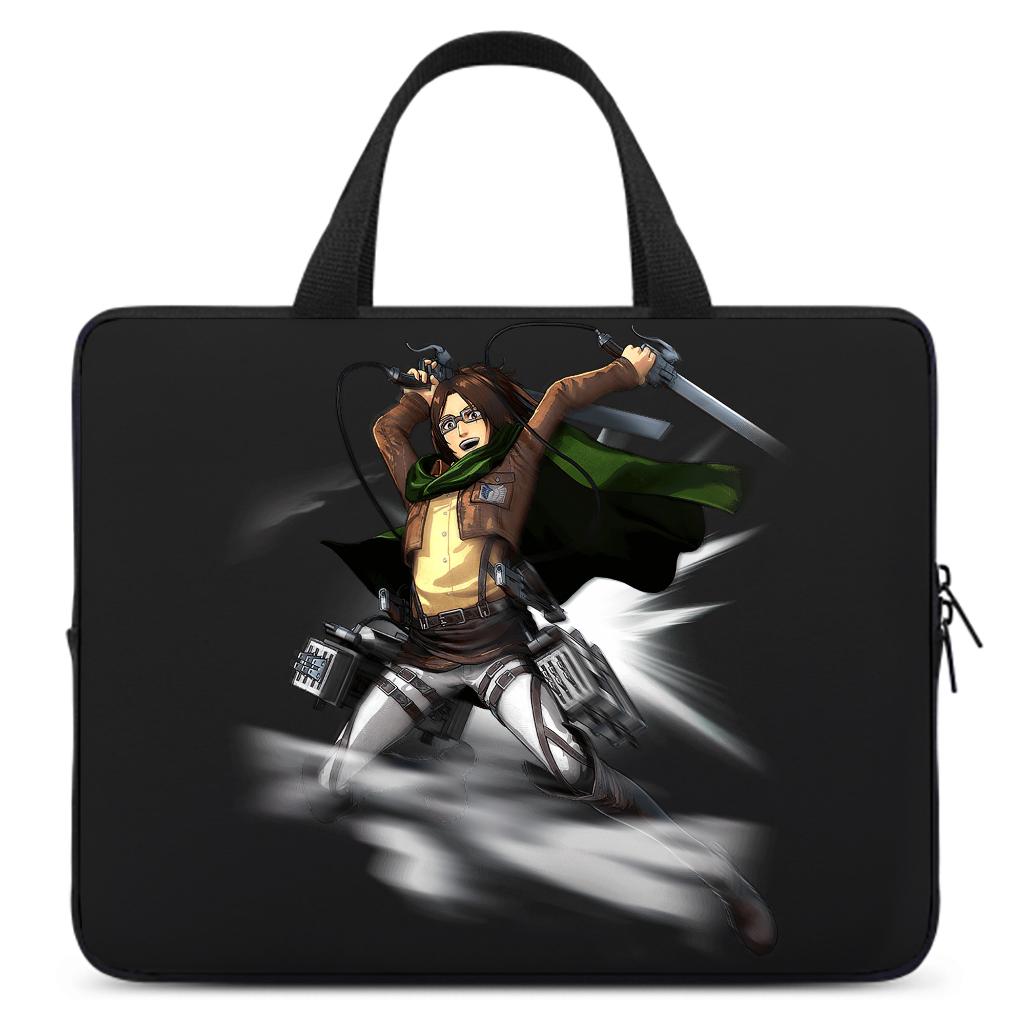 （画像用） 進撃の巨人 ハンジ·ゾエ Attack on Titan Hanji Zoe 手提げノートパソコンバッグ
