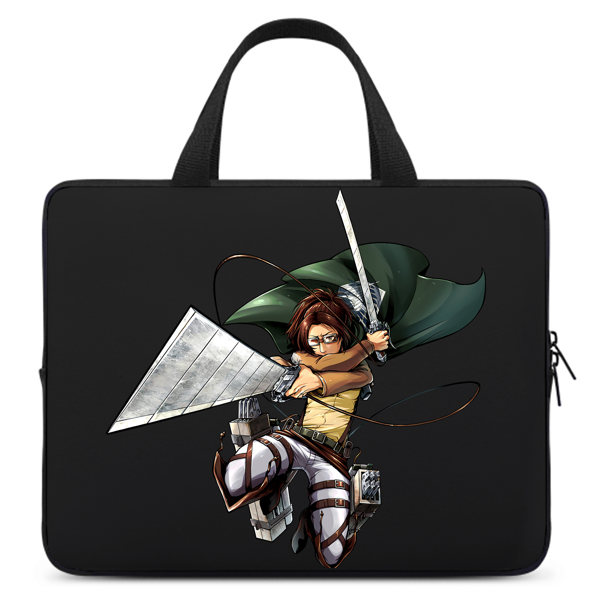 （画像用） 進撃の巨人 ハンジ·ゾエ Attack on Titan Hanji Zoe 手提げノートパソコンバッグ
