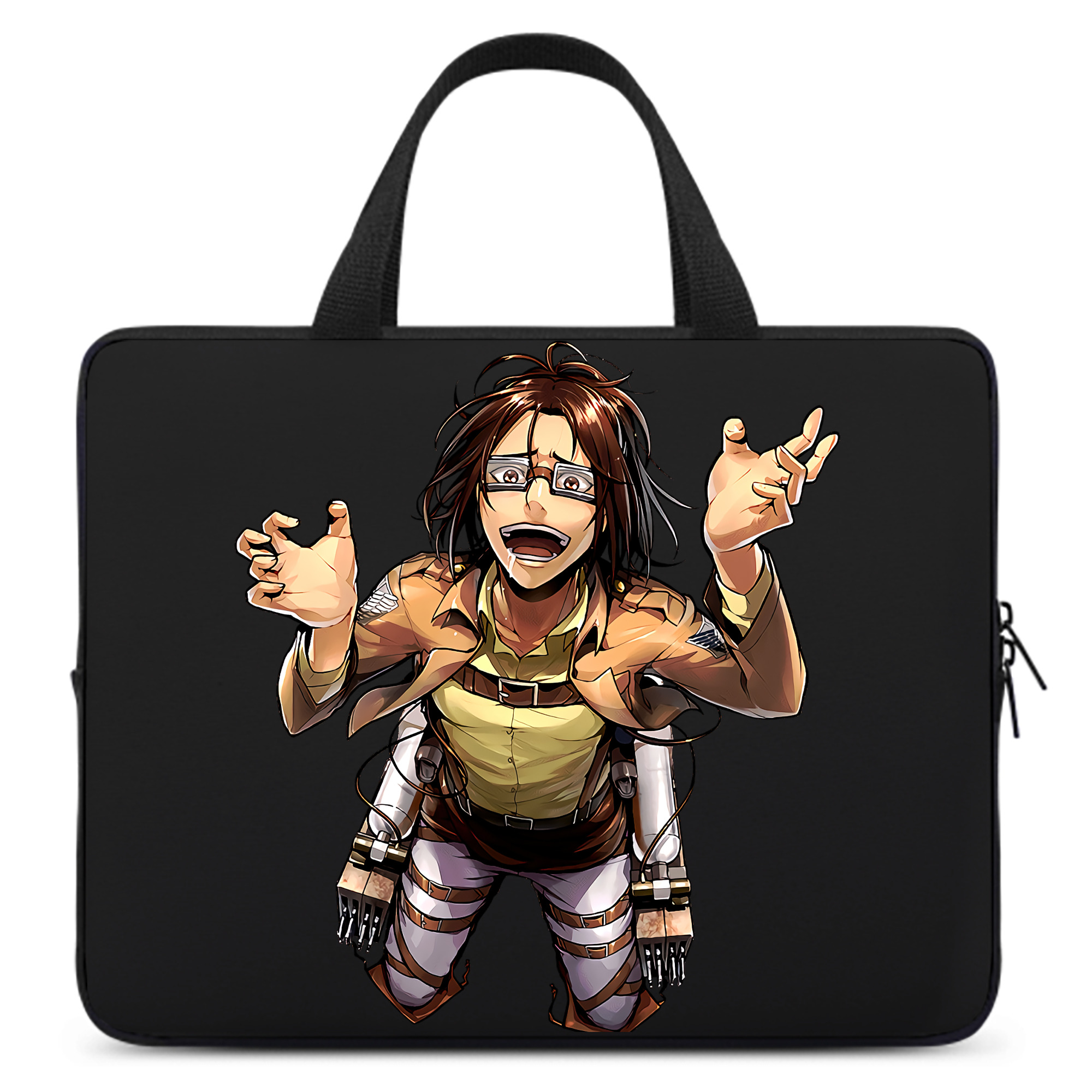 （画像用） 進撃の巨人 ハンジ·ゾエ Attack on Titan Hanji Zoe 手提げノートパソコンバッグ