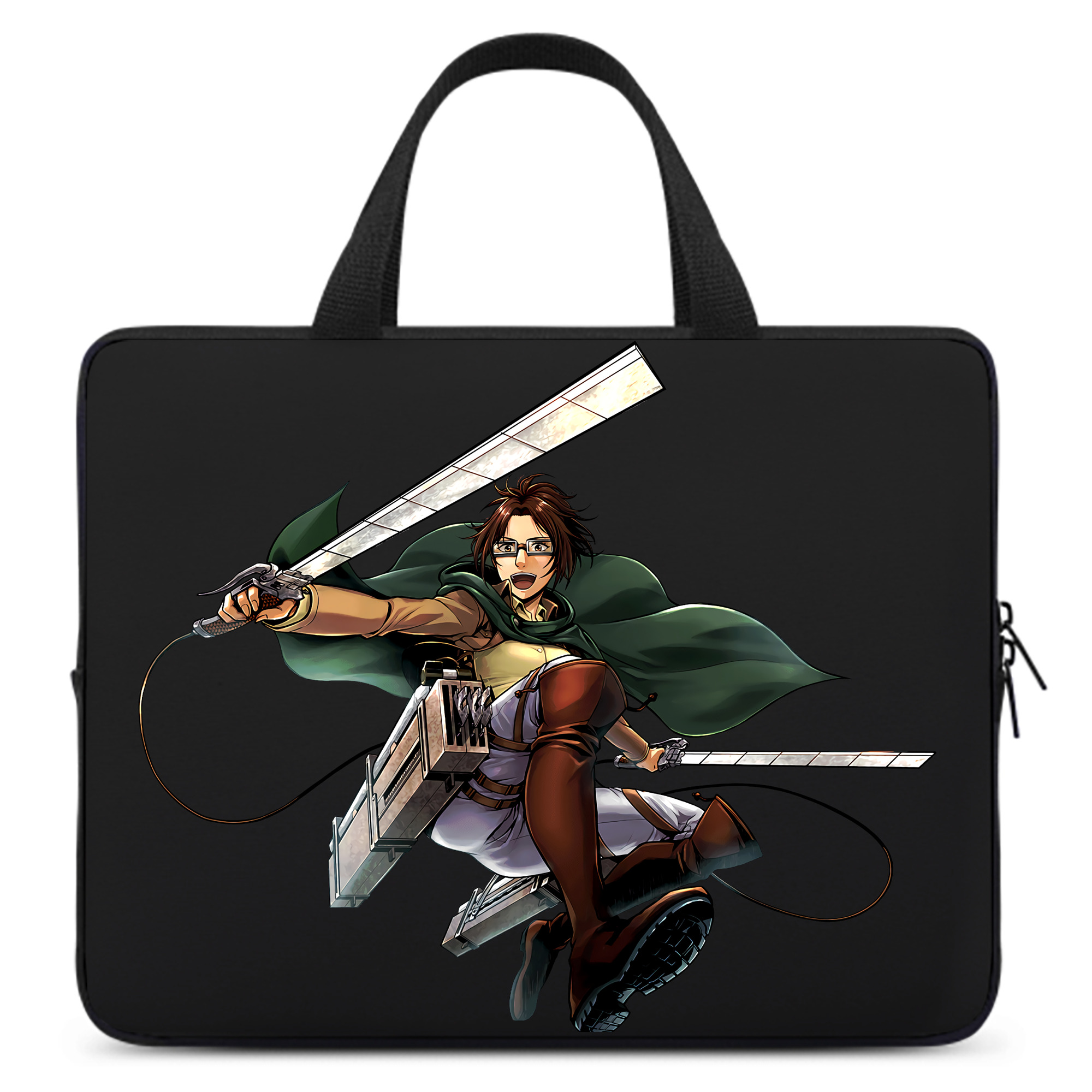 （画像用） 進撃の巨人 ハンジ·ゾエ Attack on Titan Hanji Zoe 手提げノートパソコンバッグ