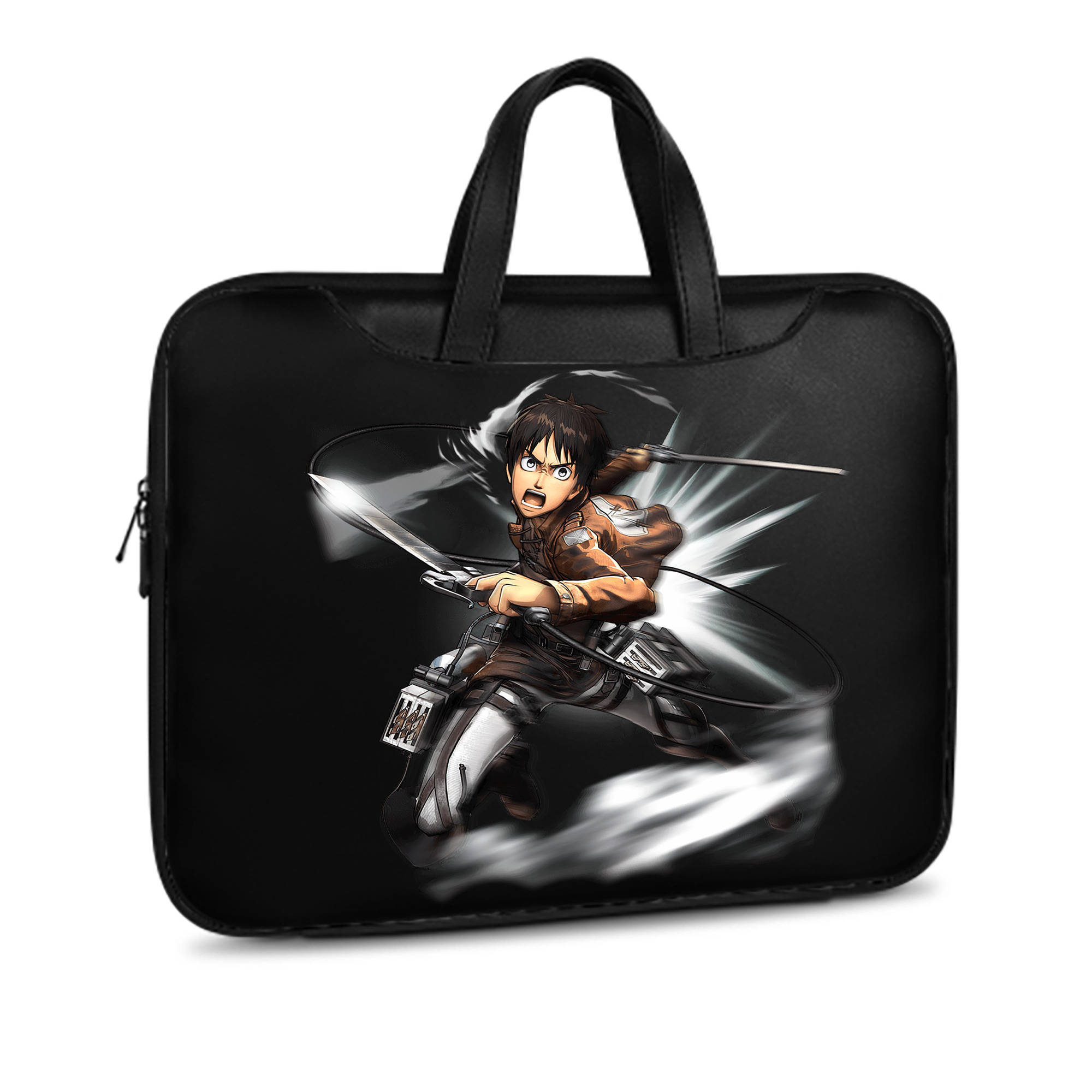 （画像用） 進撃の巨人 エレン･イェーガー Attack on Titan Eren Jäger レザーラップトップバッグ　ノートパソコンケース
