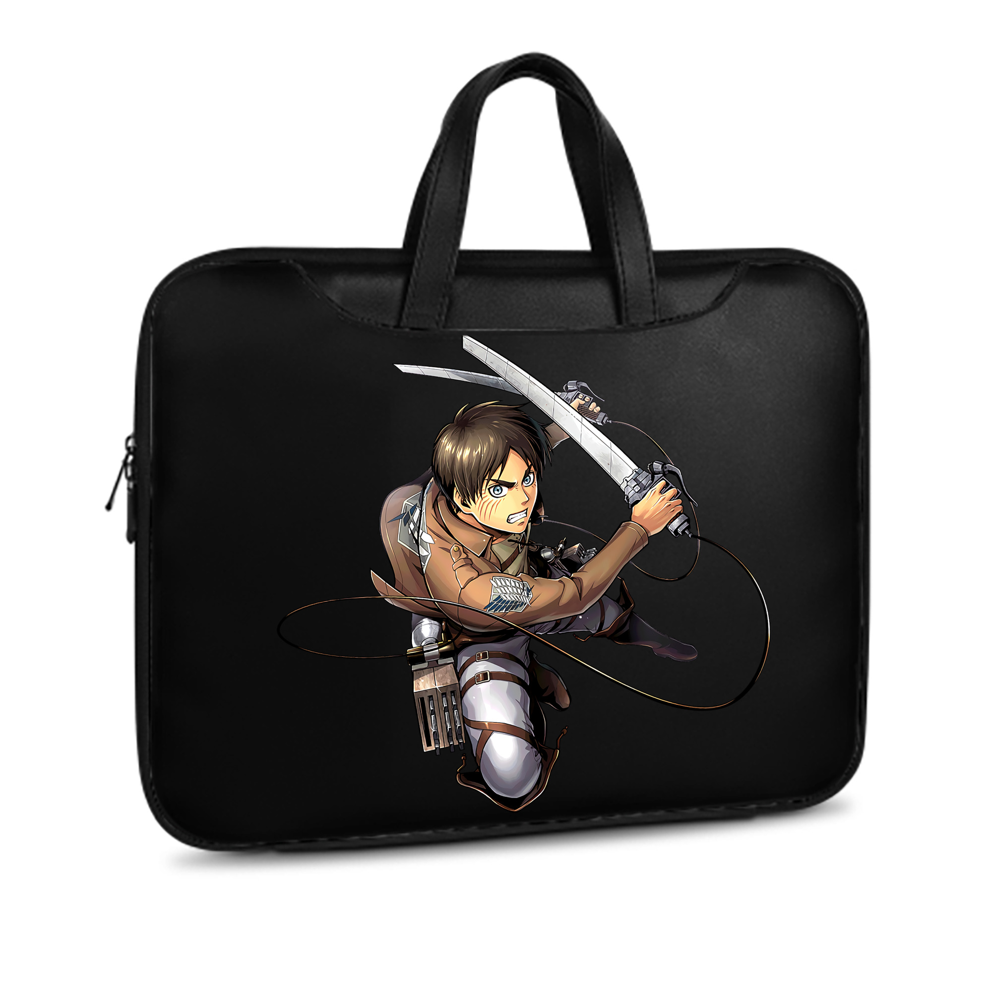 （画像用） 進撃の巨人 エレン･イェーガー Attack on Titan Eren Jäger レザーラップトップバッグ　ノートパソコンケース