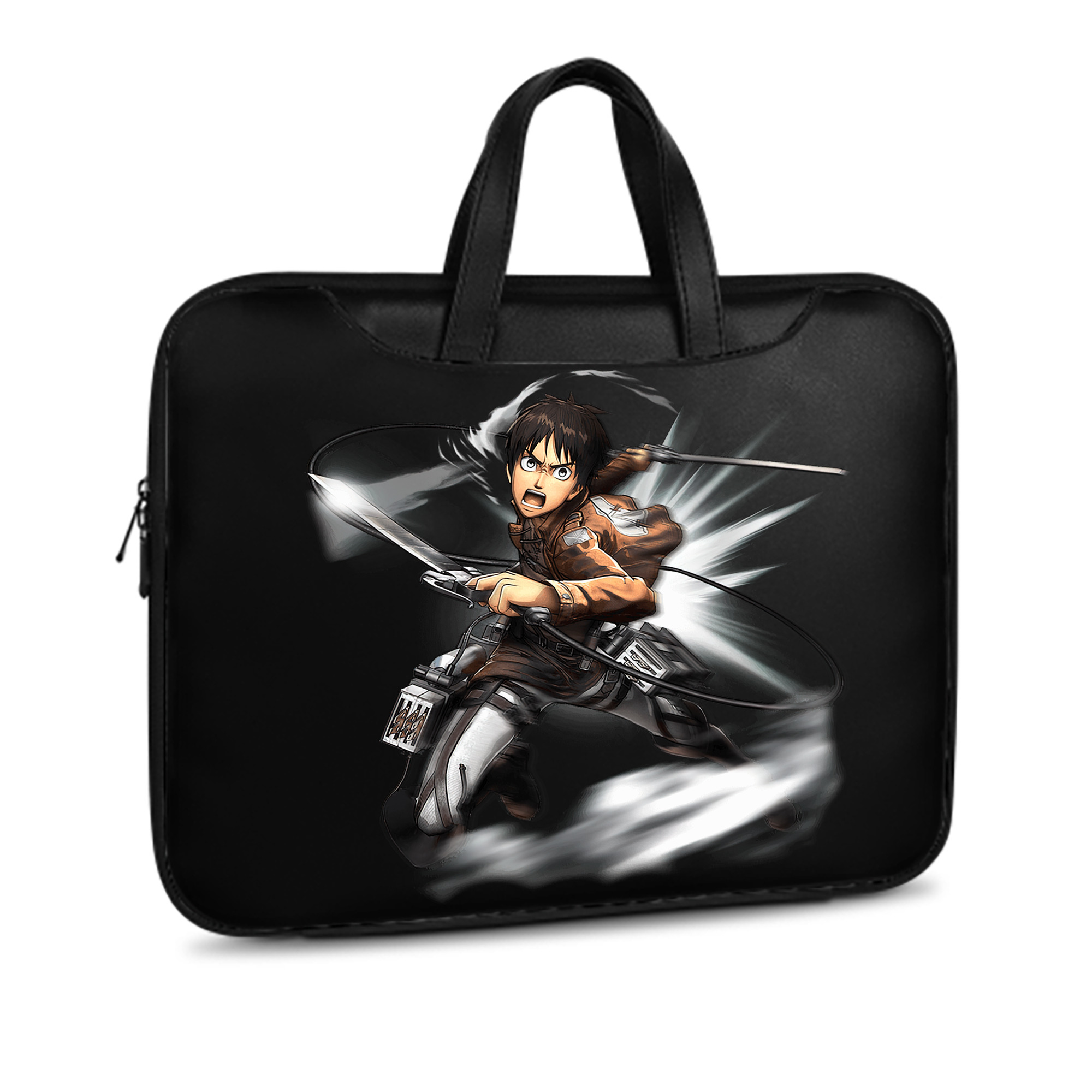 （画像用） 進撃の巨人 エレン･イェーガー Attack on Titan Eren Jäger レザーラップトップバッグ　ノートパソコンケース