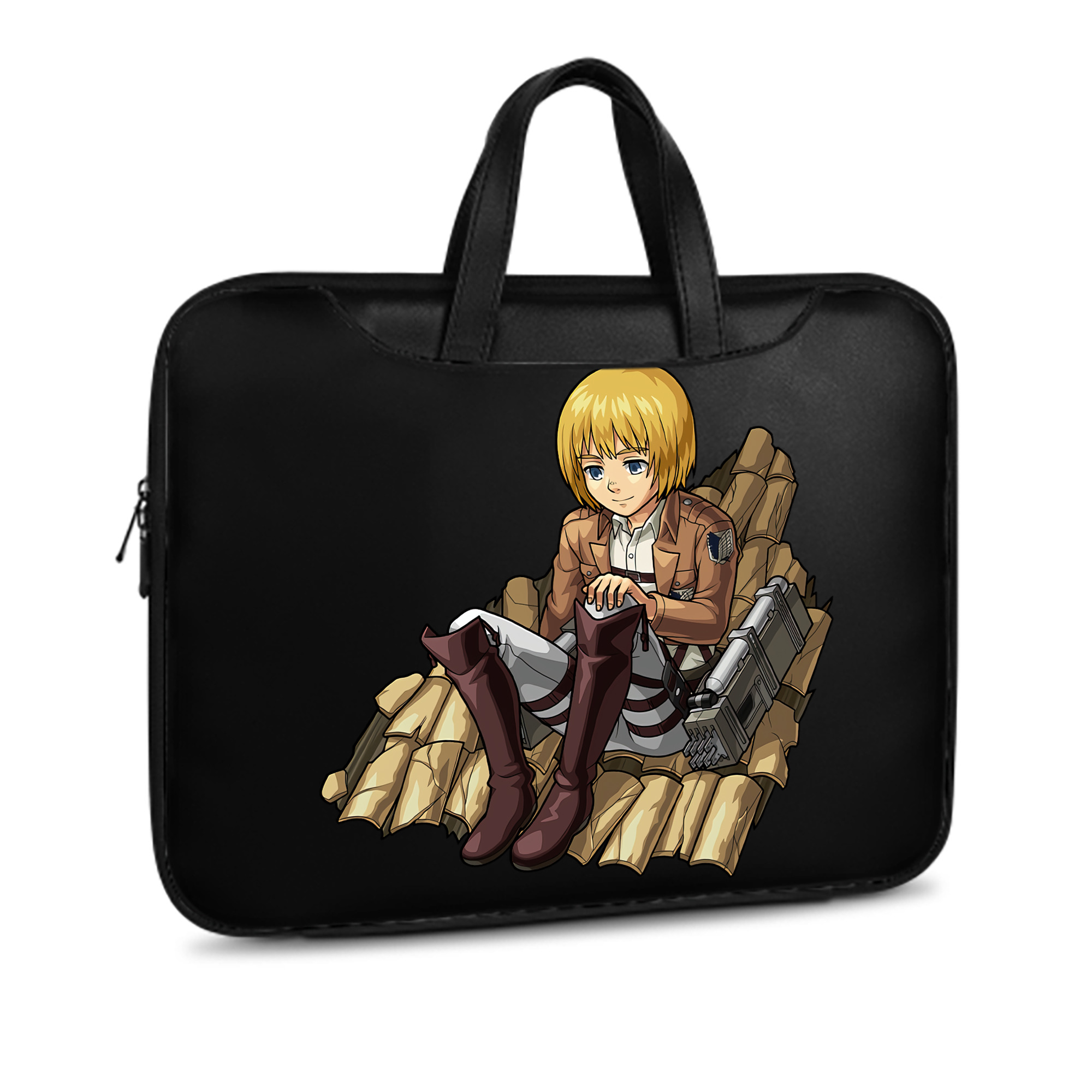（画像用） 進撃の巨人 アルミン·アルレルト Attack on Titan Armin Arlert レザーラップトップバッグ　ノートパソコンケース
