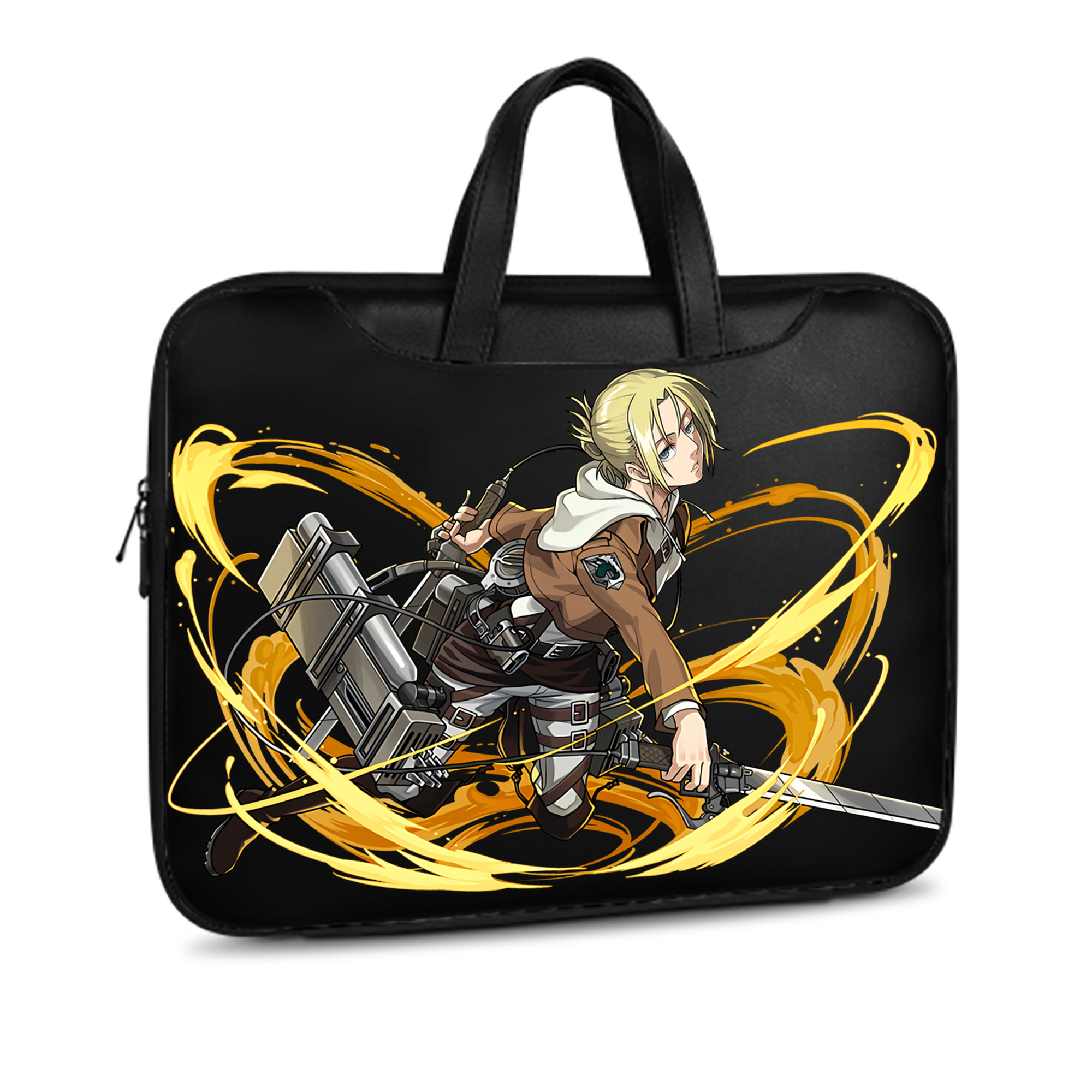 （画像用） 進撃の巨人 アニ・レオンハート Attack on Titan Annie Leonhart レザーラップトップバッグ　ノートパソコンケース