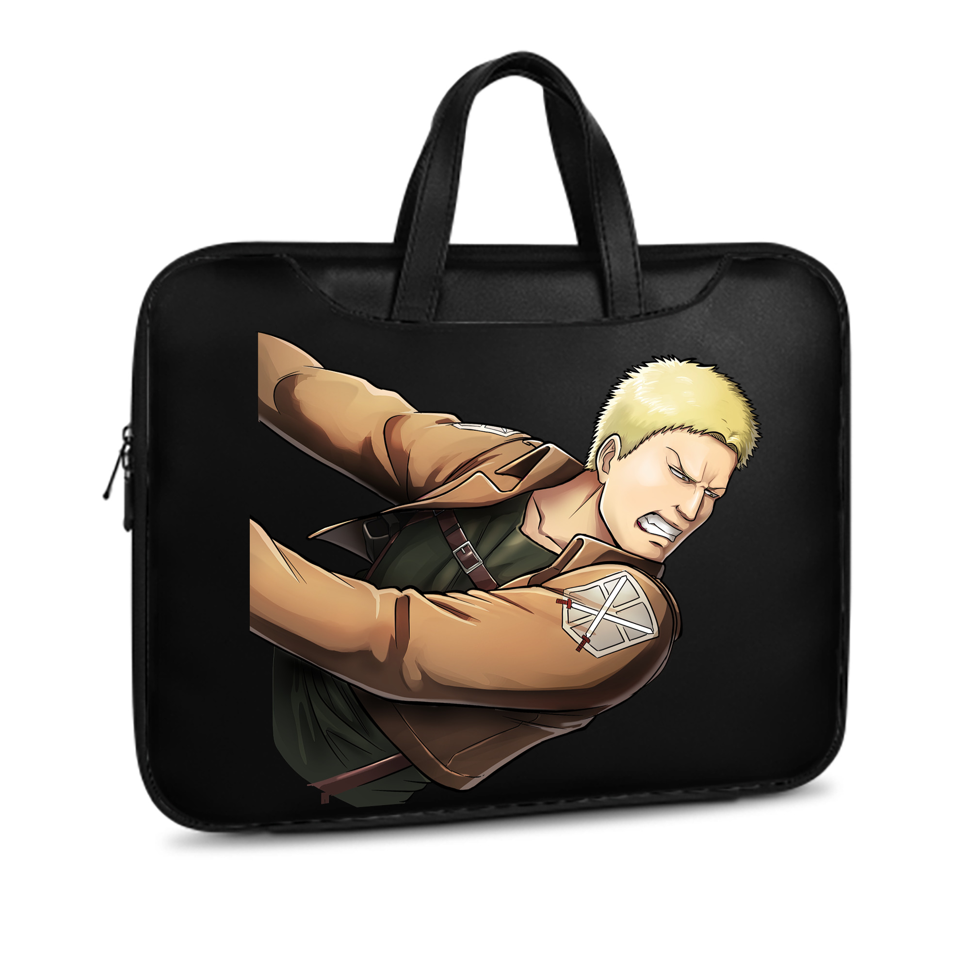（画像用） 進撃の巨人 ライナー・ブラウン Attack on Titan Reiner Braun レザーラップトップバッグ　ノートパソコンケース