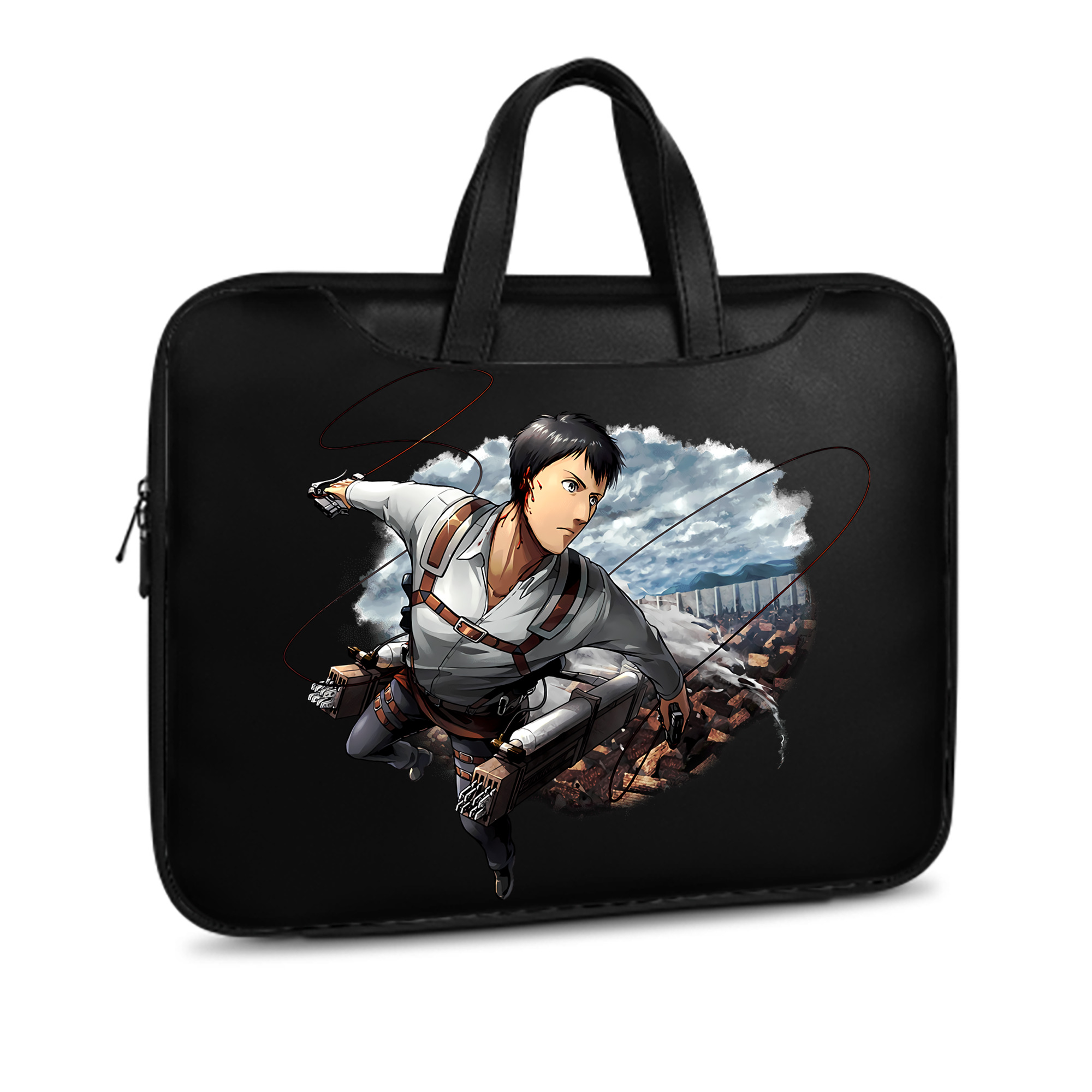 （画像用） 進撃の巨人 ベルトルト・フーバー Attack on Titan Bertholdt Hoover レザーラップトップバッグ　ノートパソコンケース