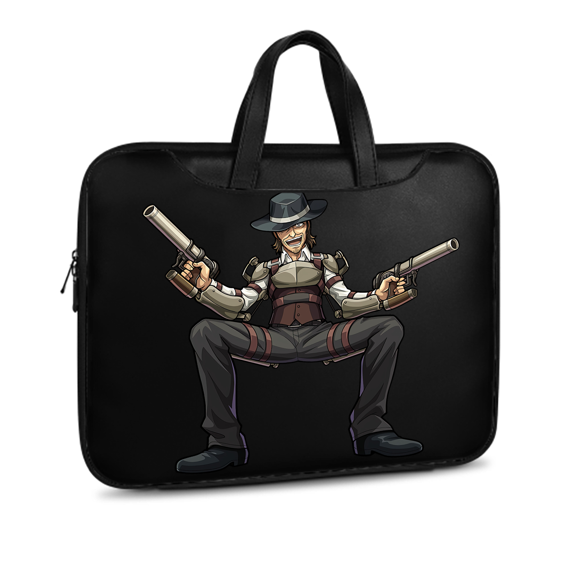 （画像用） 進撃の巨人 ケニー·アッカーマン Attack on Titan Kenny Ackerman レザーラップトップバッグ　ノートパソコンケース