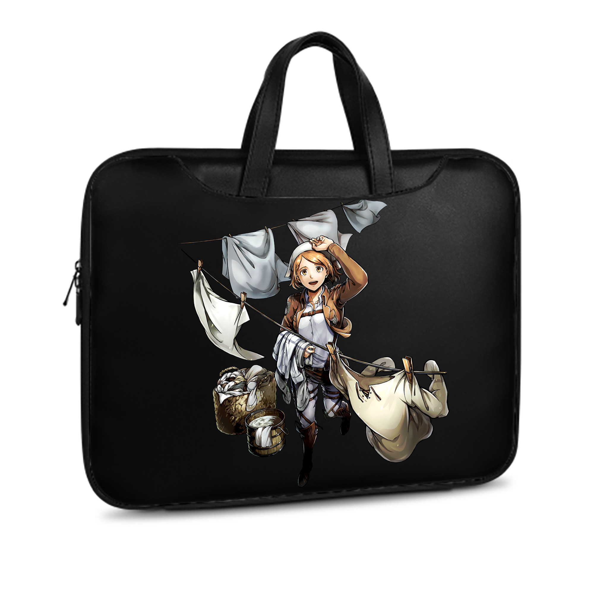 （画像用） 進撃の巨人 ペトラ·ラル Attack on Titan Petra Rall レザーラップトップバッグ　ノートパソコンケース