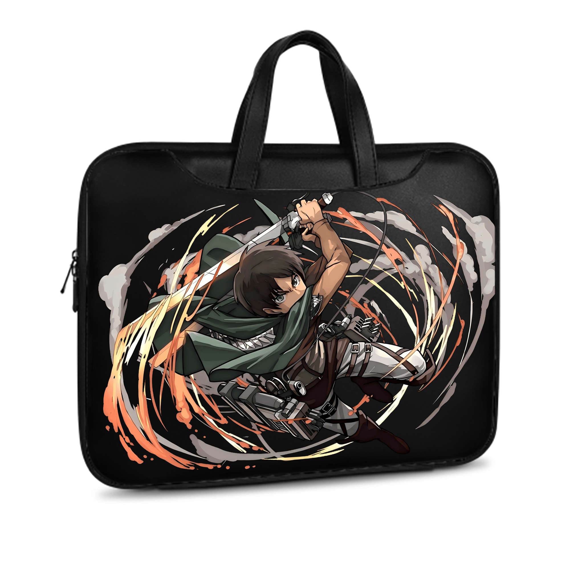 （画像用） 進撃の巨人 エレン･イェーガー Attack on Titan Eren Jäger レザーラップトップバッグ　ノートパソコンケース