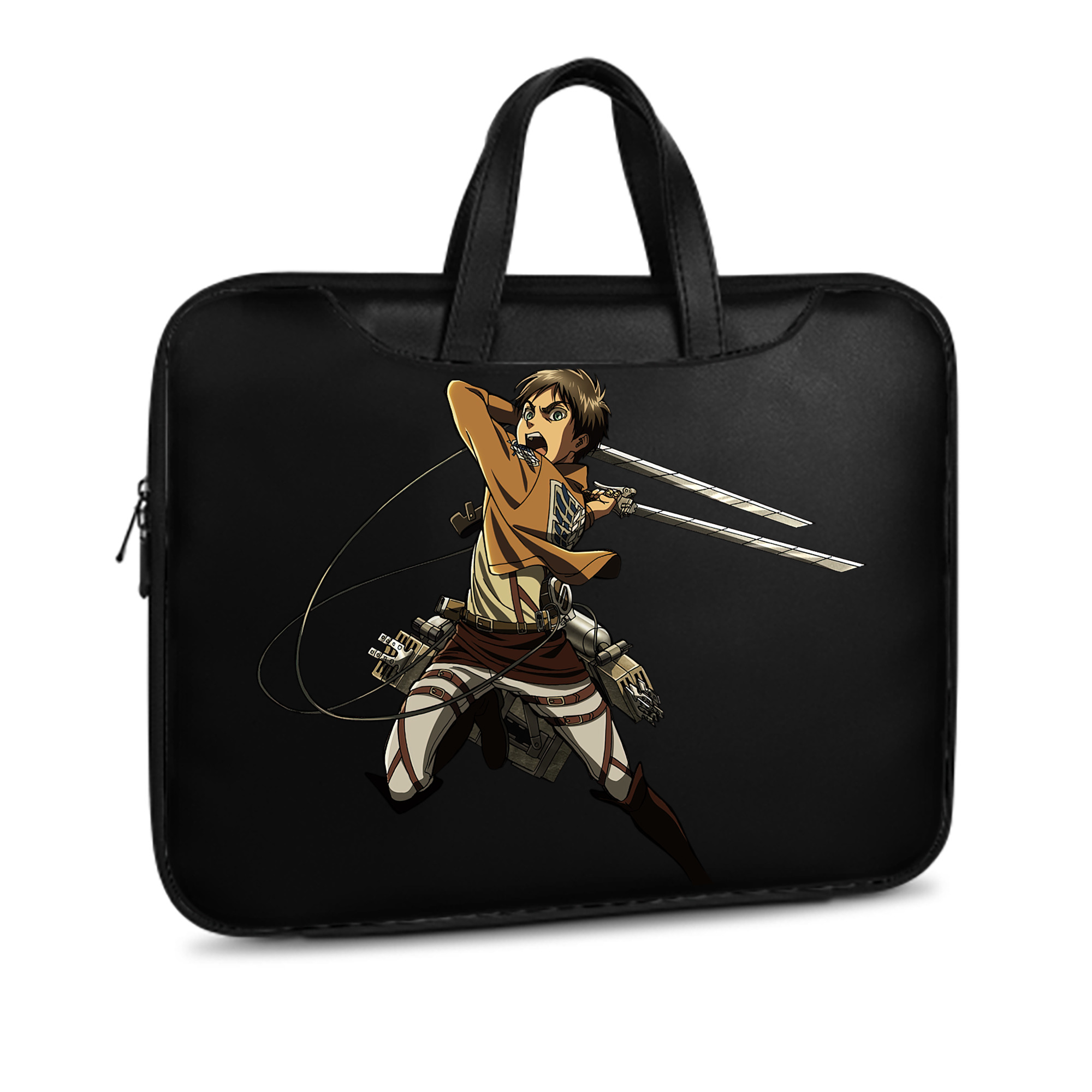 （画像用） 進撃の巨人 エレン･イェーガー Attack on Titan Eren Jäger レザーラップトップバッグ　ノートパソコンケース