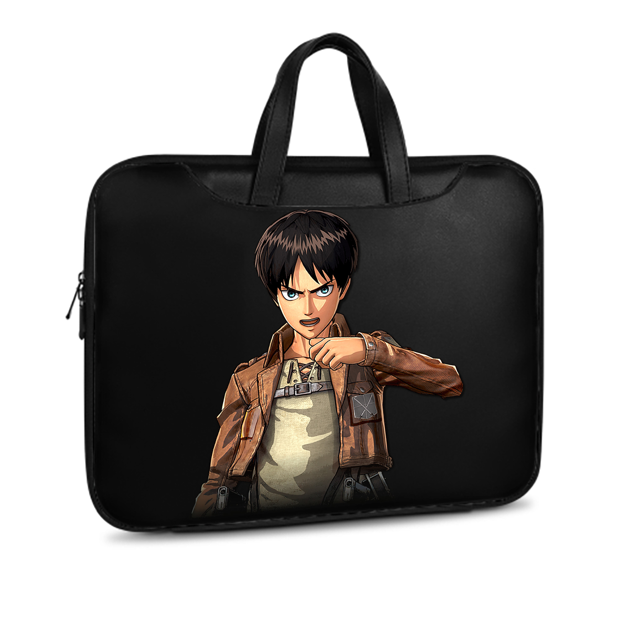 （画像用） 進撃の巨人 エレン･イェーガー Attack on Titan Eren Jäger レザーラップトップバッグ　ノートパソコンケース