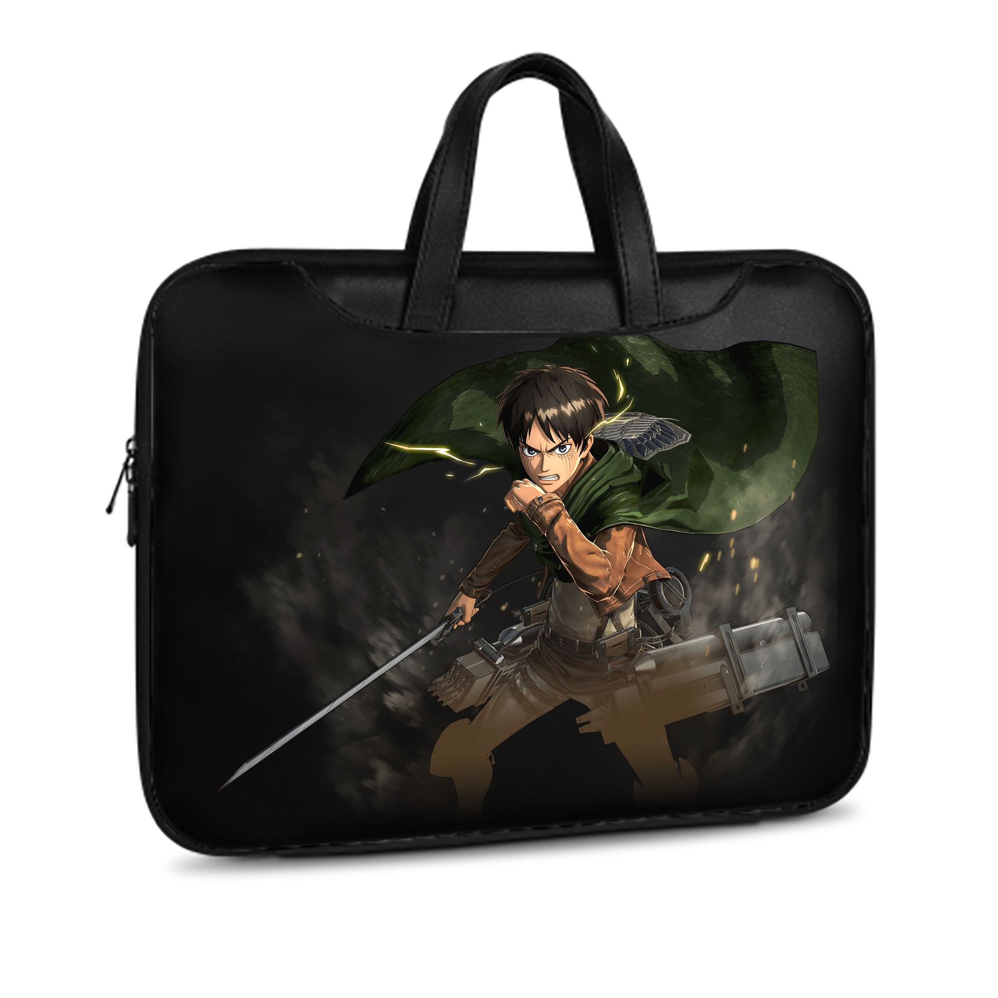 （画像用） 進撃の巨人 エレン･イェーガー Attack on Titan Eren Jäger レザーラップトップバッグ　ノートパソコンケース