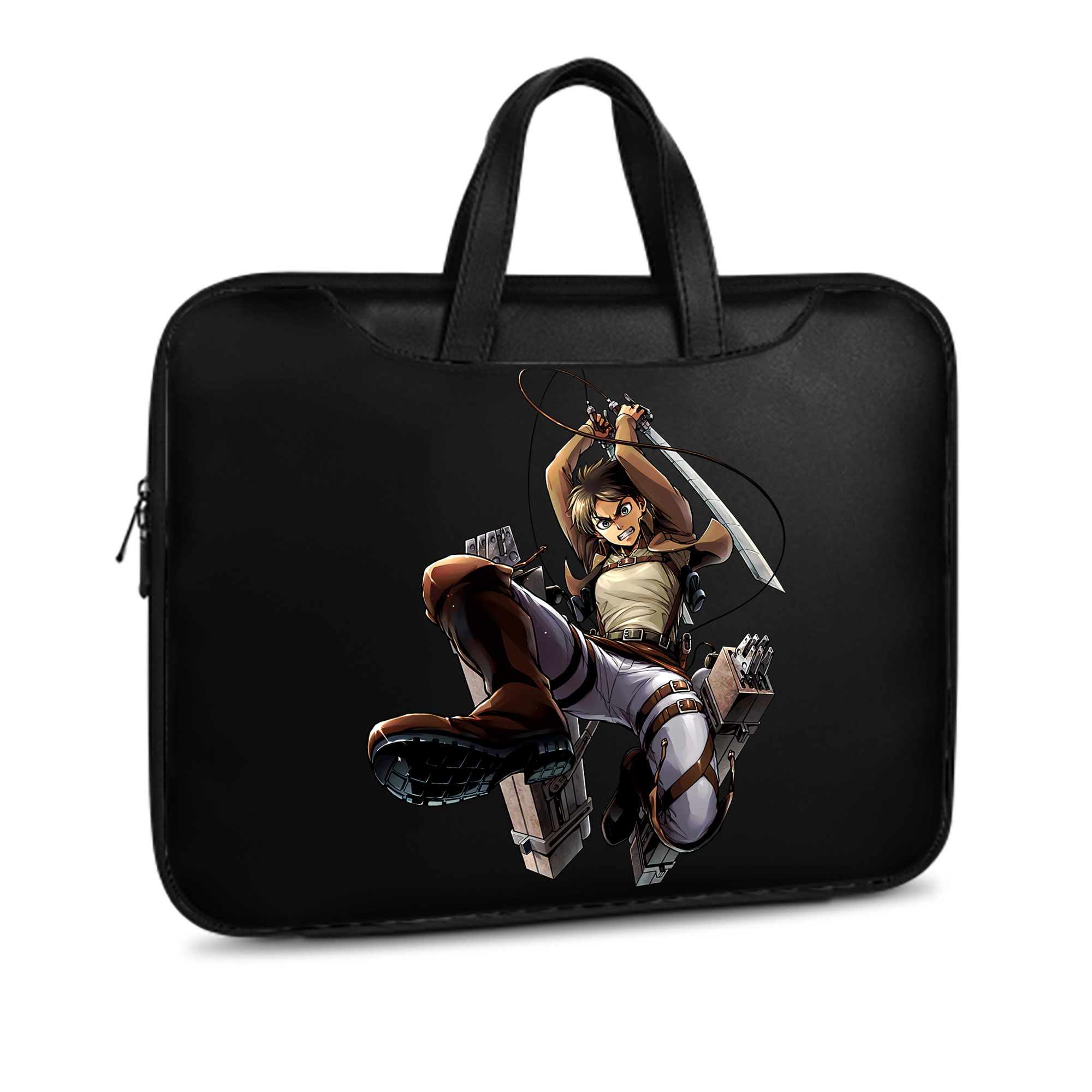 （画像用） 進撃の巨人 エレン･イェーガー Attack on Titan Eren Jäger レザーラップトップバッグ　ノートパソコンケース