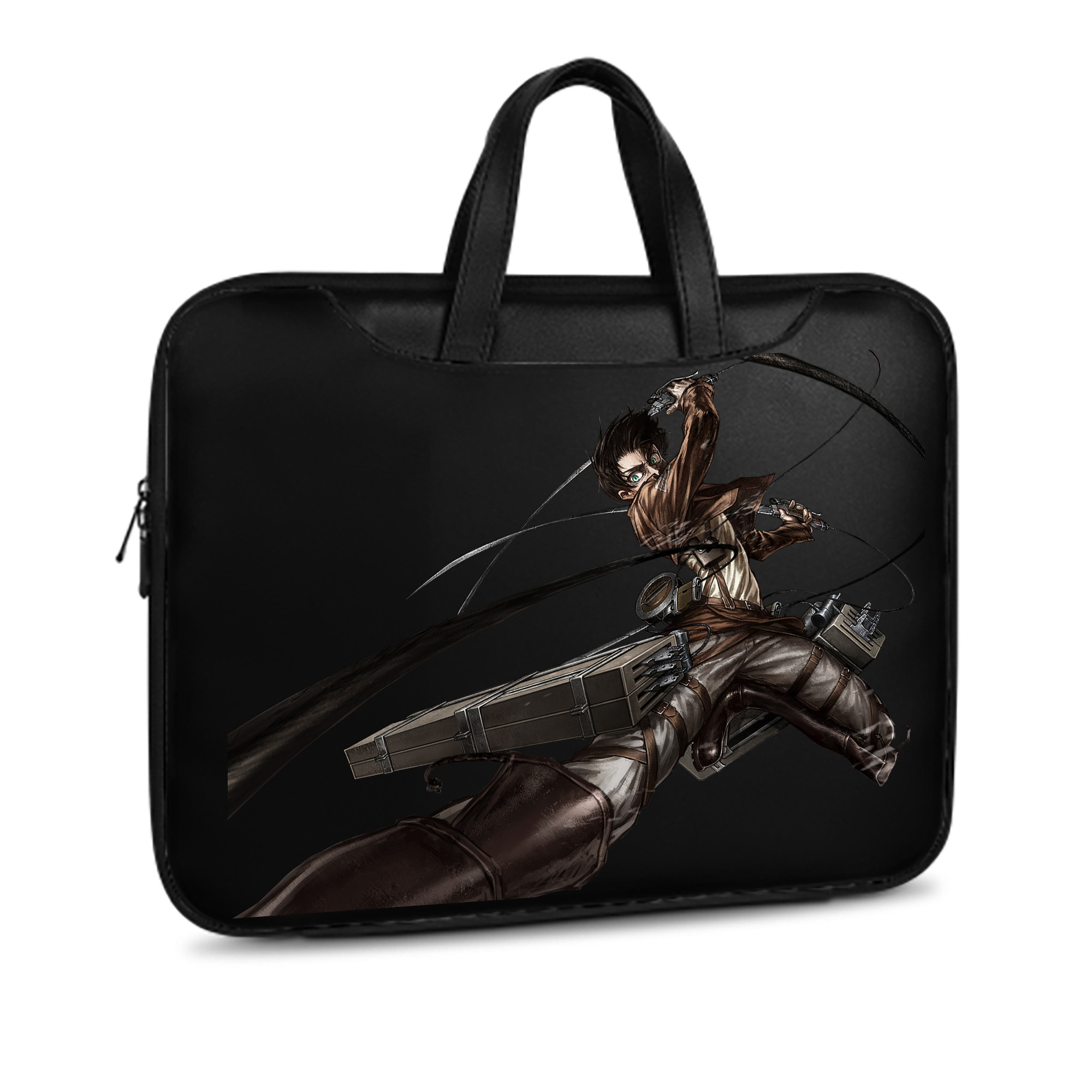 （画像用） 進撃の巨人 エレン･イェーガー Attack on Titan Eren Jäger レザーラップトップバッグ　ノートパソコンケース