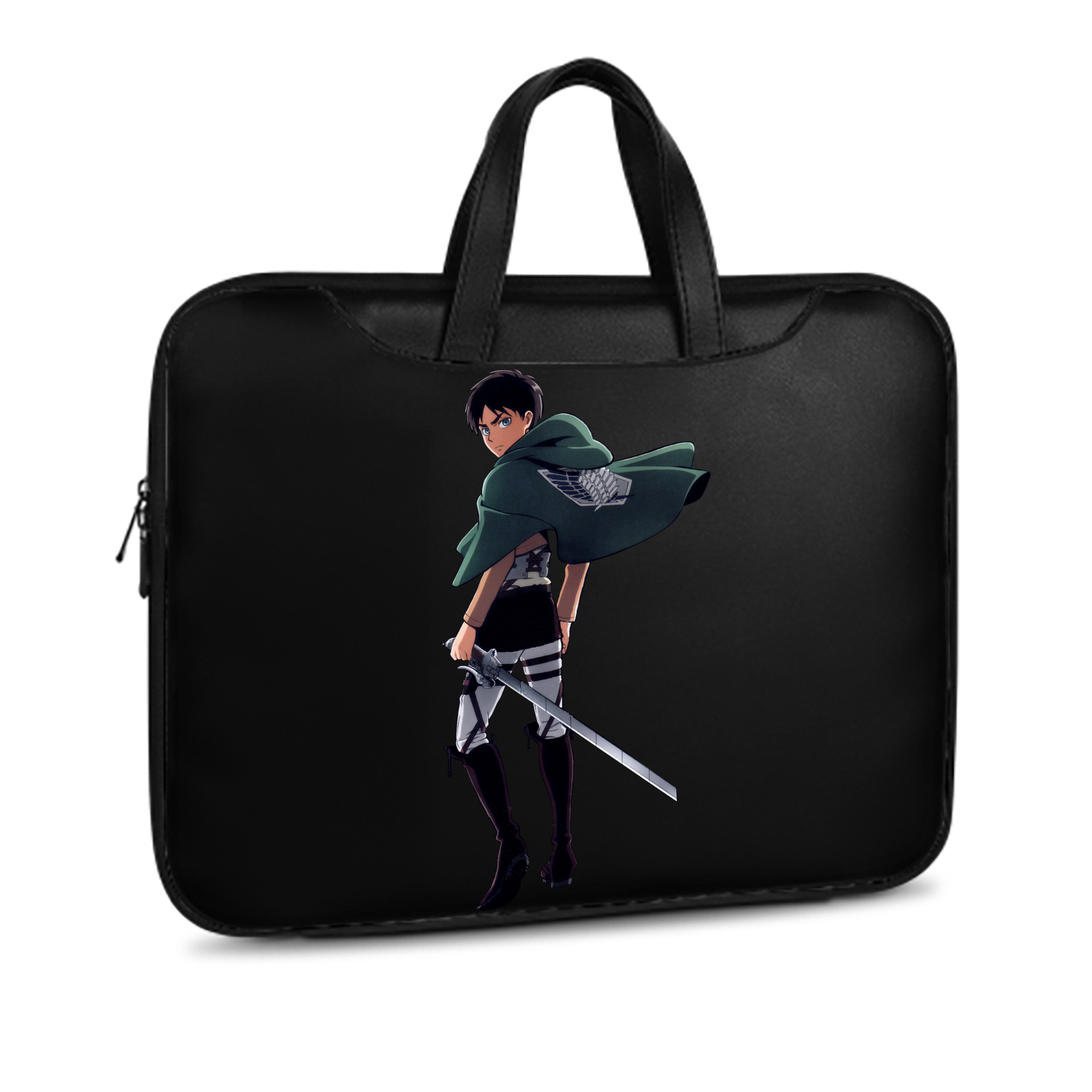 （画像用） 進撃の巨人 エレン･イェーガー Attack on Titan Eren Jäger レザーラップトップバッグ　ノートパソコンケース