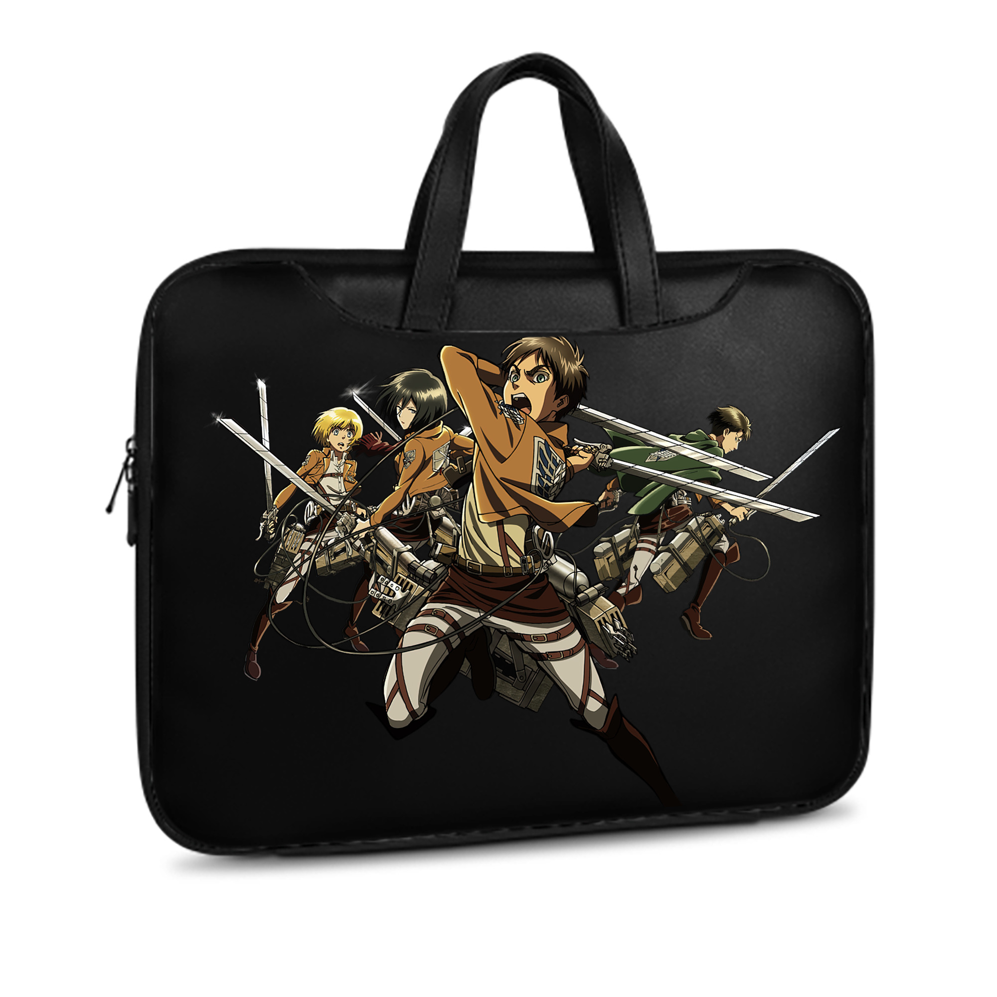 （画像用） 進撃の巨人 エレン･イェーガー Attack on Titan Eren Jäger レザーラップトップバッグ　ノートパソコンケース