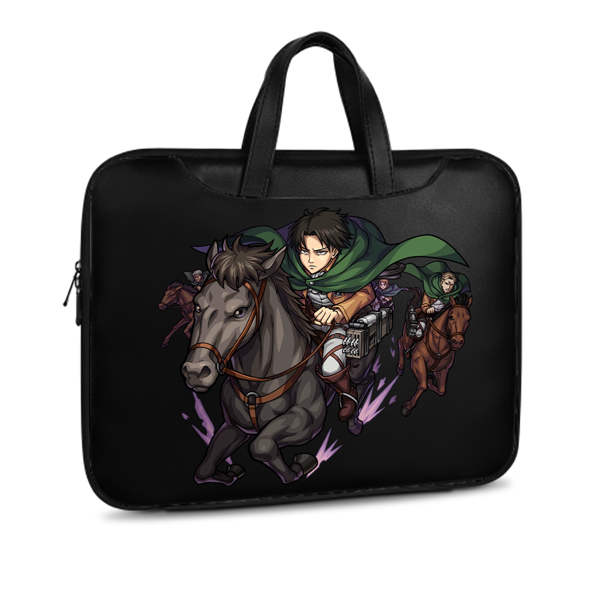 （画像用） 進撃の巨人 リヴァイ·アッカーマン Attack on Titan Levi Ackerman レザーラップトップバッグ　ノートパソコンケース