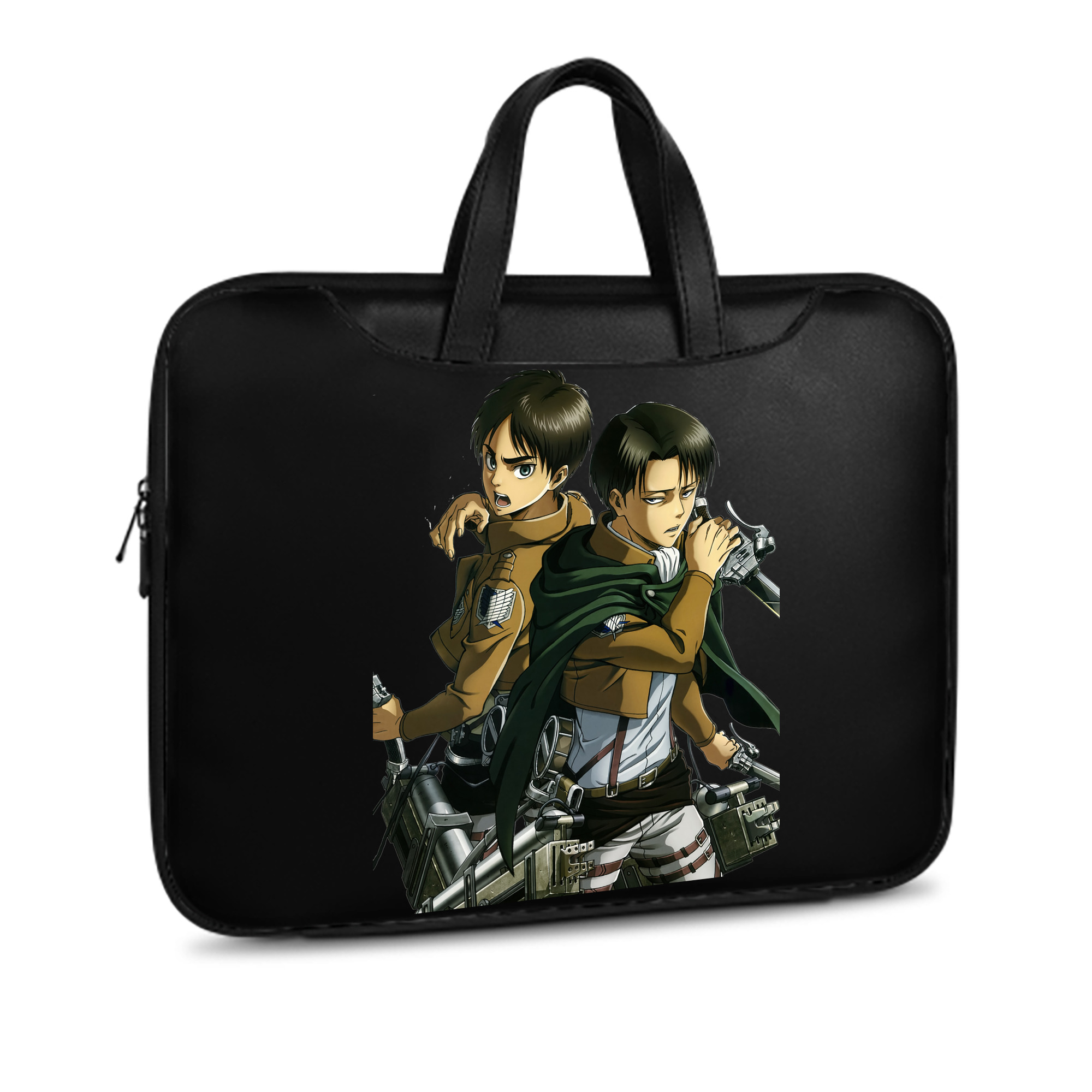 （画像用） 進撃の巨人 リヴァイ·アッカーマン Attack on Titan Levi Ackerman レザーラップトップバッグ　ノートパソコンケース