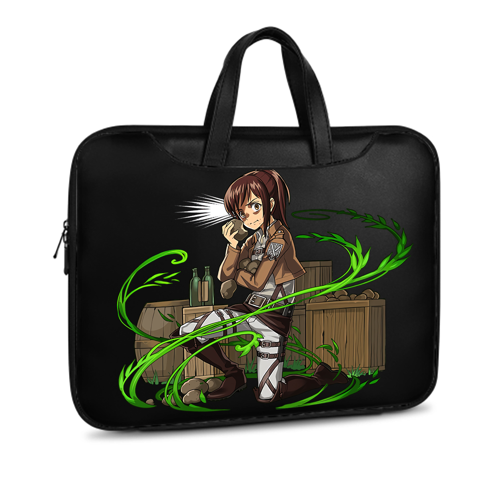 （画像用） 進撃の巨人 サシャ·ブラウス Attack on Titan Sasha Blaus レザーラップトップバッグ　ノートパソコンケース