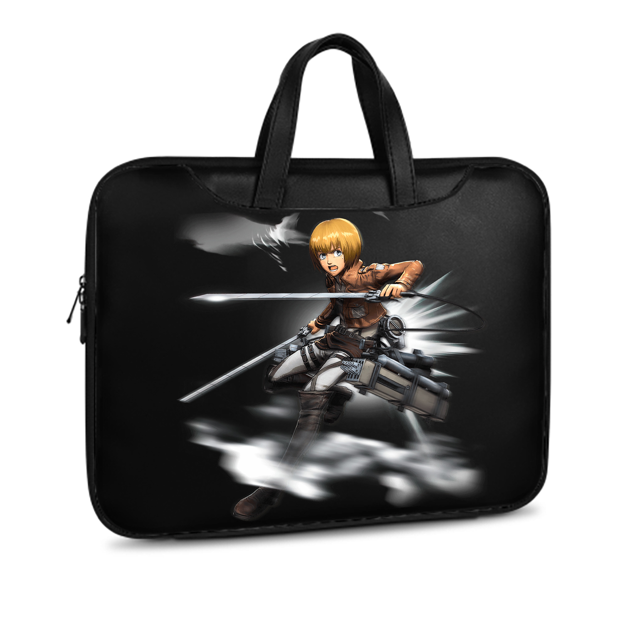 （画像用） 進撃の巨人 アルミン·アルレルト Attack on Titan Armin Arlert レザーラップトップバッグ　ノートパソコンケース