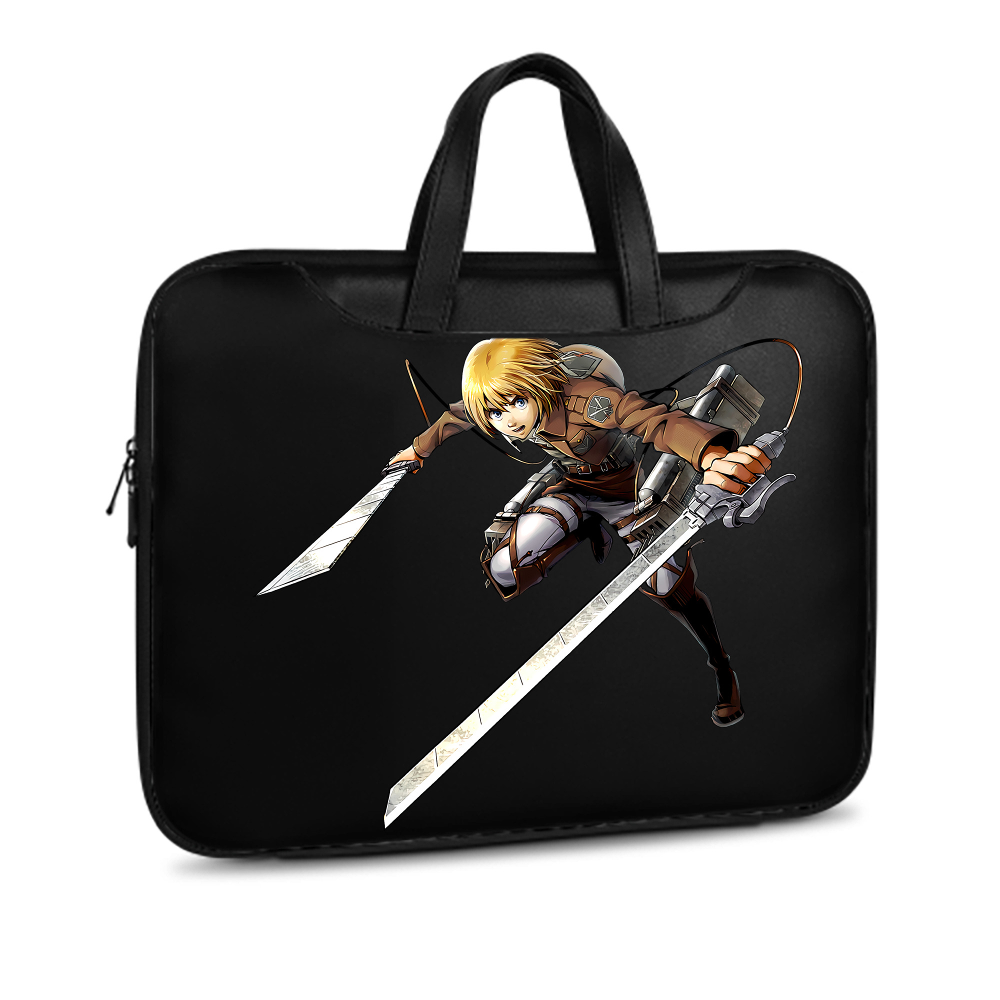 （画像用） 進撃の巨人 アルミン·アルレルト Attack on Titan Armin Arlert レザーラップトップバッグ　ノートパソコンケース