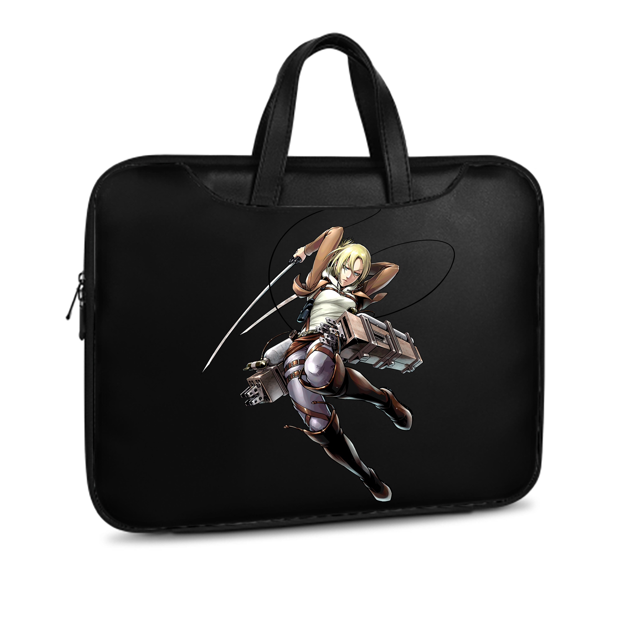 （画像用） 進撃の巨人 アニ・レオンハート Attack on Titan Annie Leonhart レザーラップトップバッグ　ノートパソコンケース