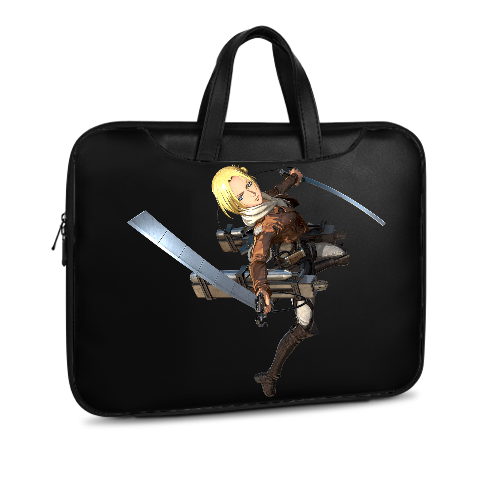（画像用） 進撃の巨人 アニ・レオンハート Attack on Titan Annie Leonhart レザーラップトップバッグ　ノートパソコンケース